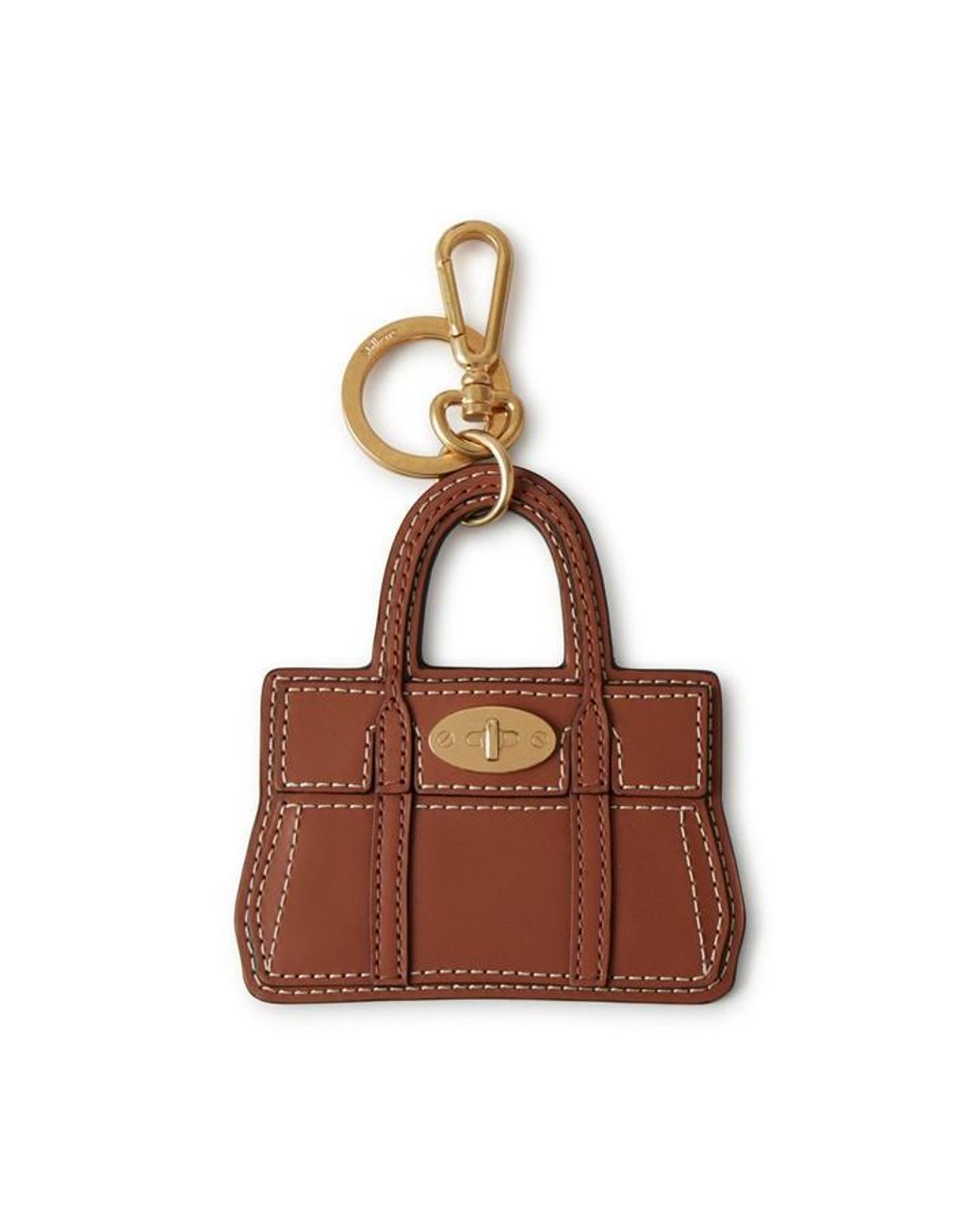 Mulberry Brown Bayswater Keyring