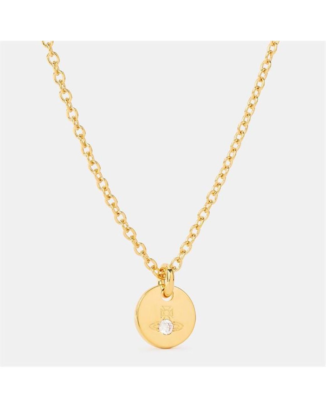 Vivienne Westwood Metallic Lewis Orb Chain Pendant Necklace for men