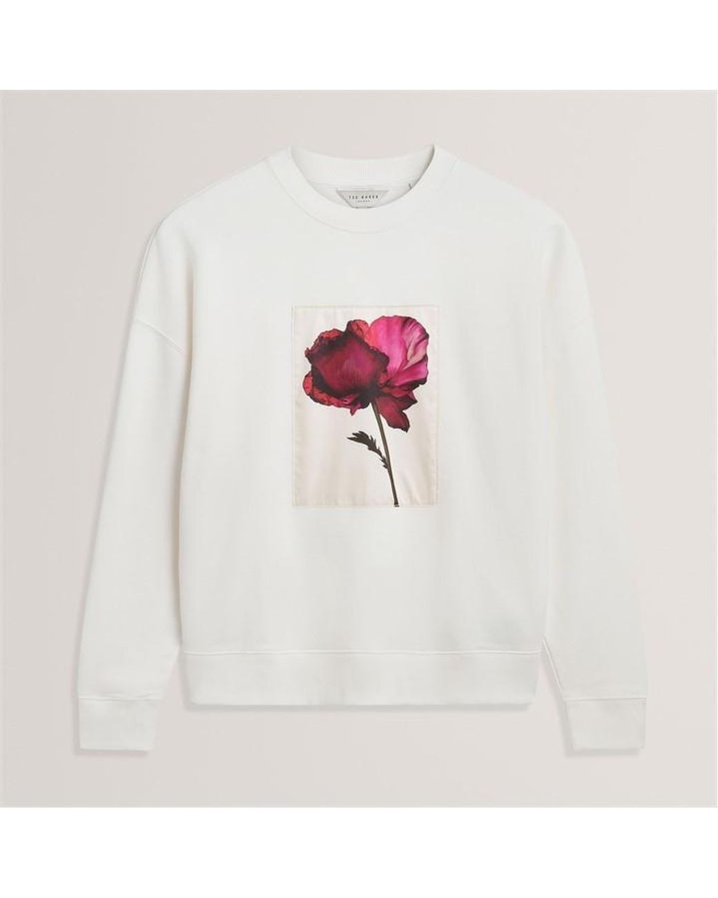 Ted Baker White Crew Neck Jumper