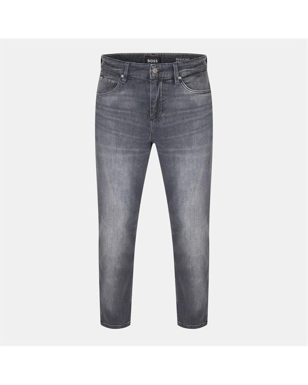 Boss Gray C Re.Maine Slim Fit Jeans for men