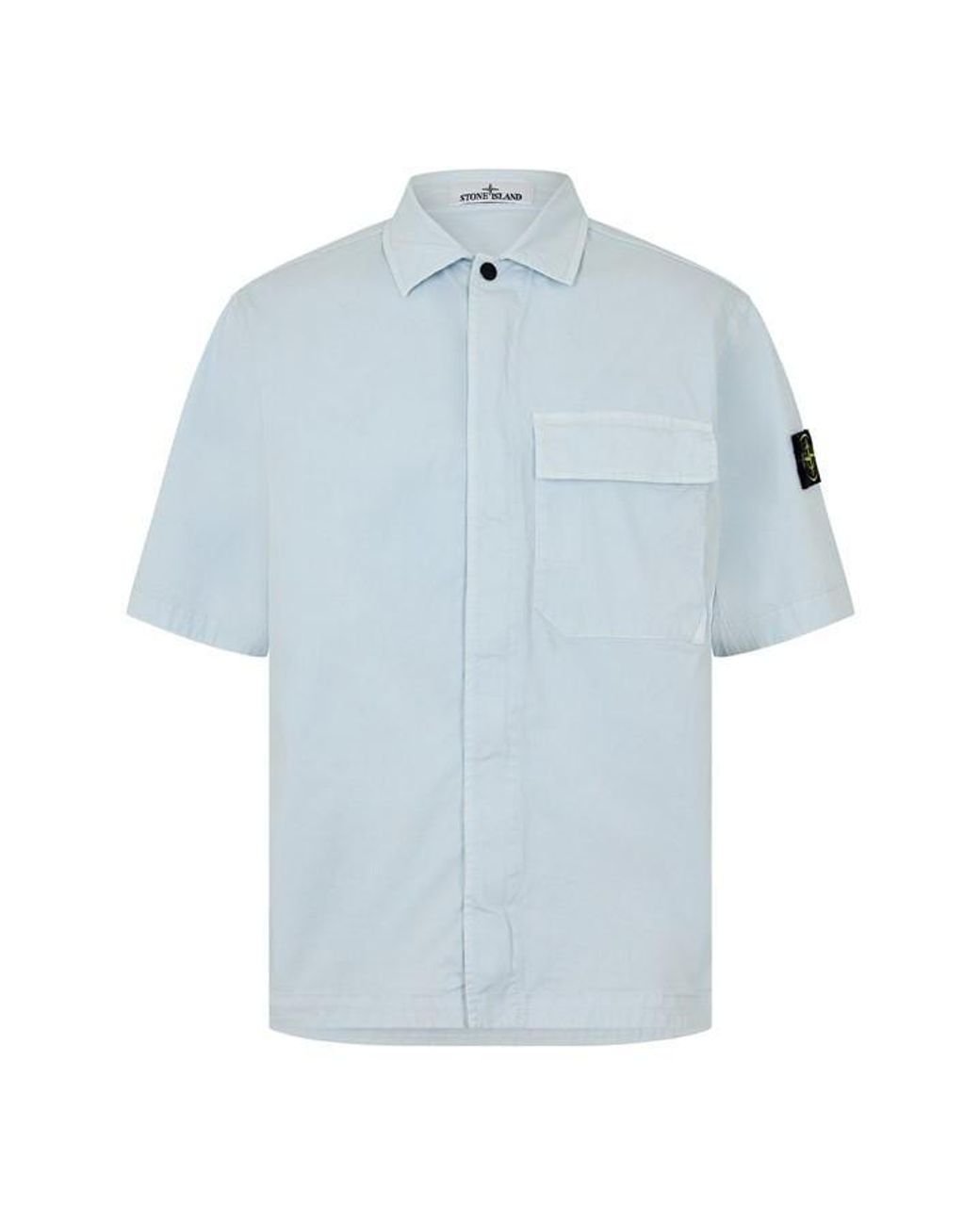 Stone Island Blue Overshirt for men