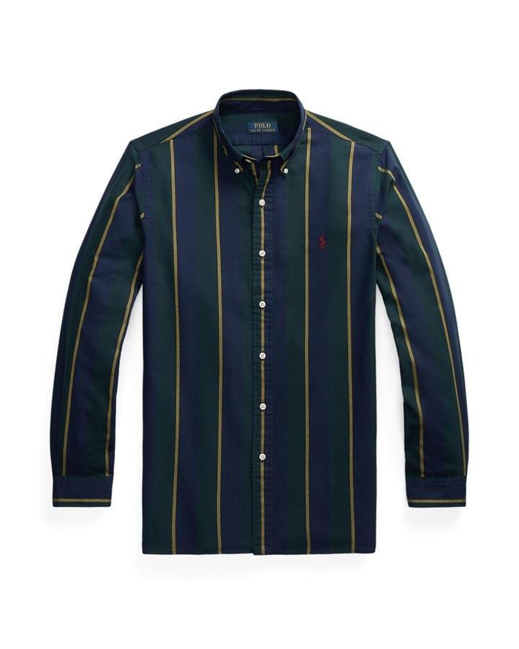 Polo Ralph Lauren Striped Oxford Shirt in Blue for Men | Lyst UK