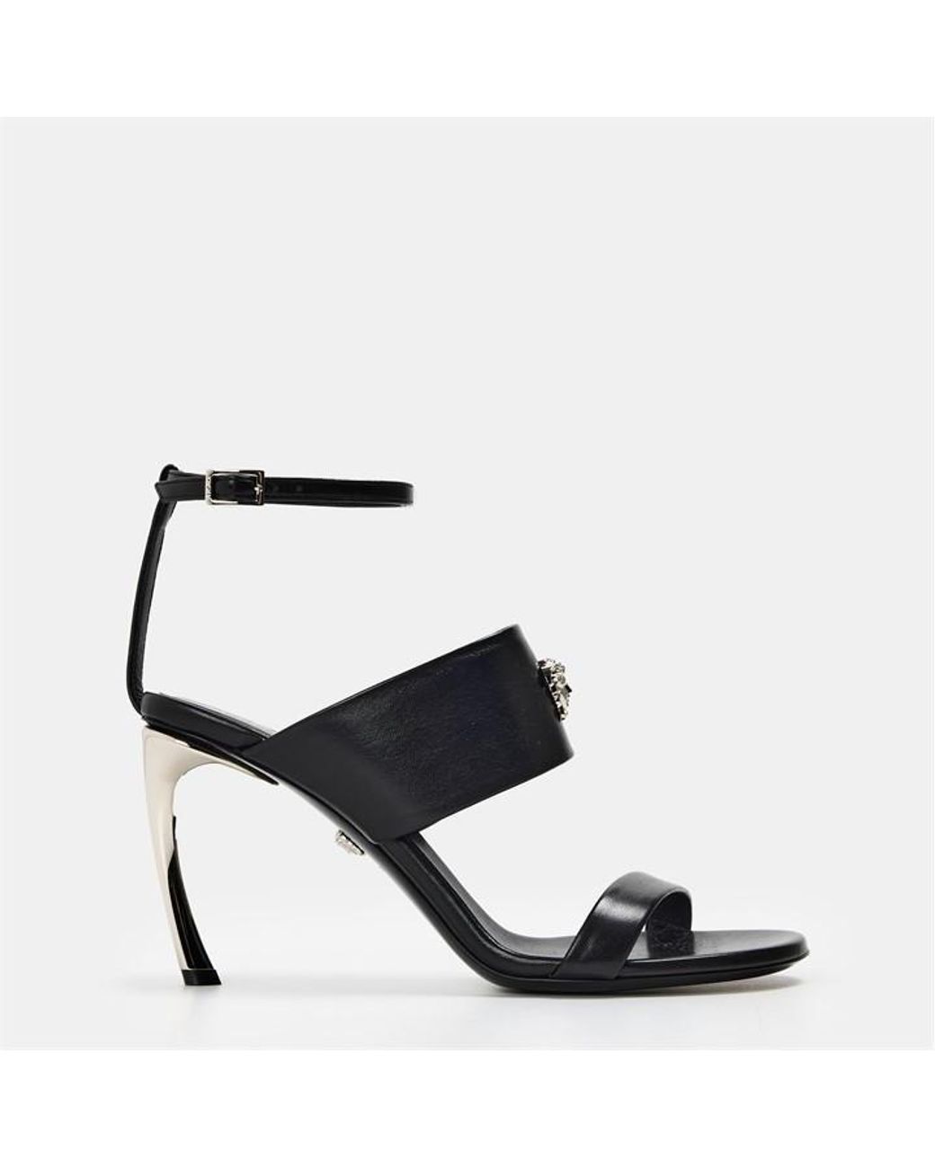 Versace Black High Heel Sandals