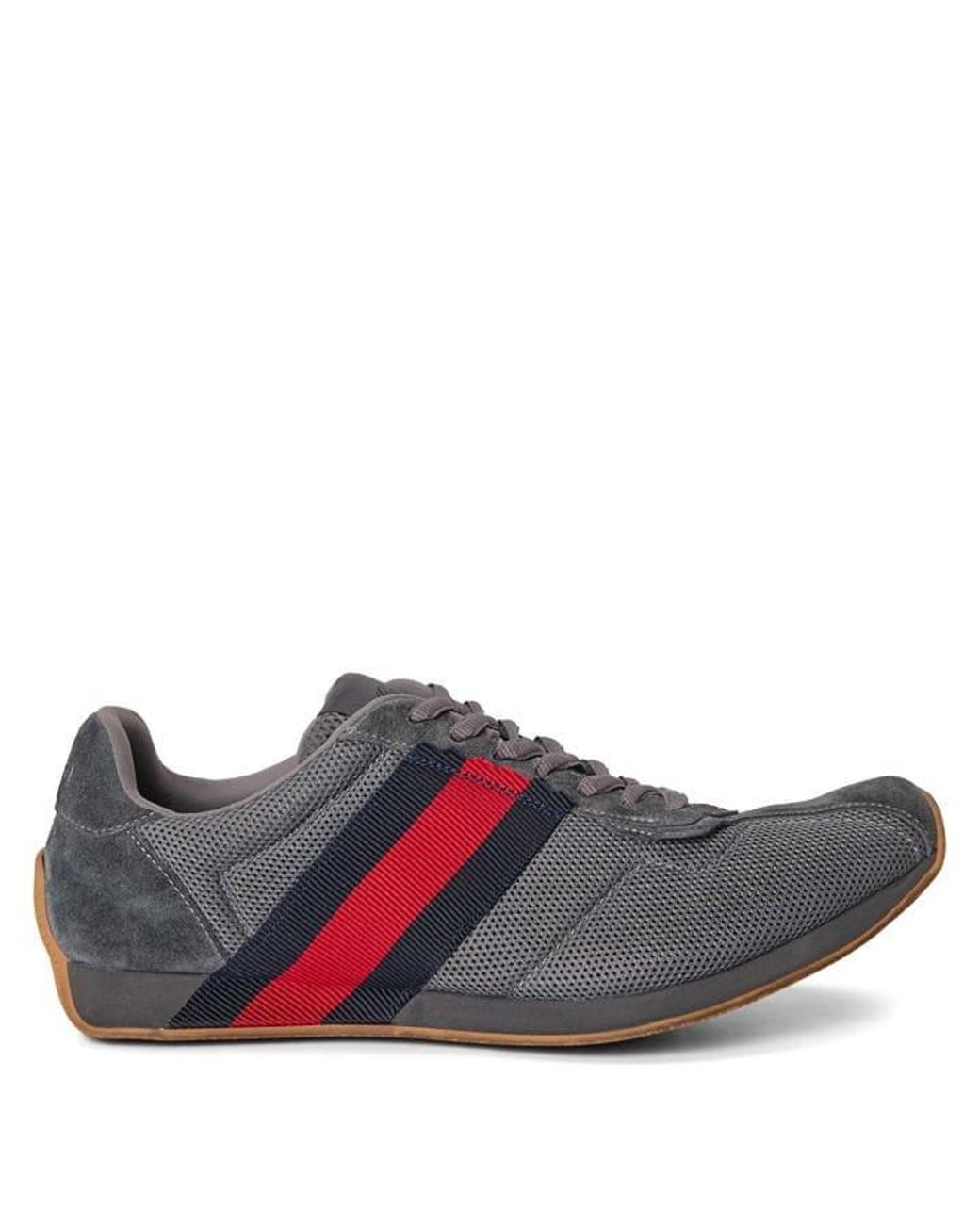 Gucci Gray Legacy Sneaker Low-Top Trainers for men