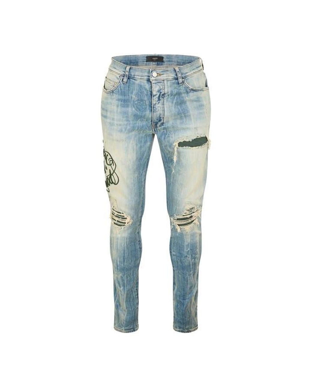 Amiri Blue Hollywood Skinny Jeans for men