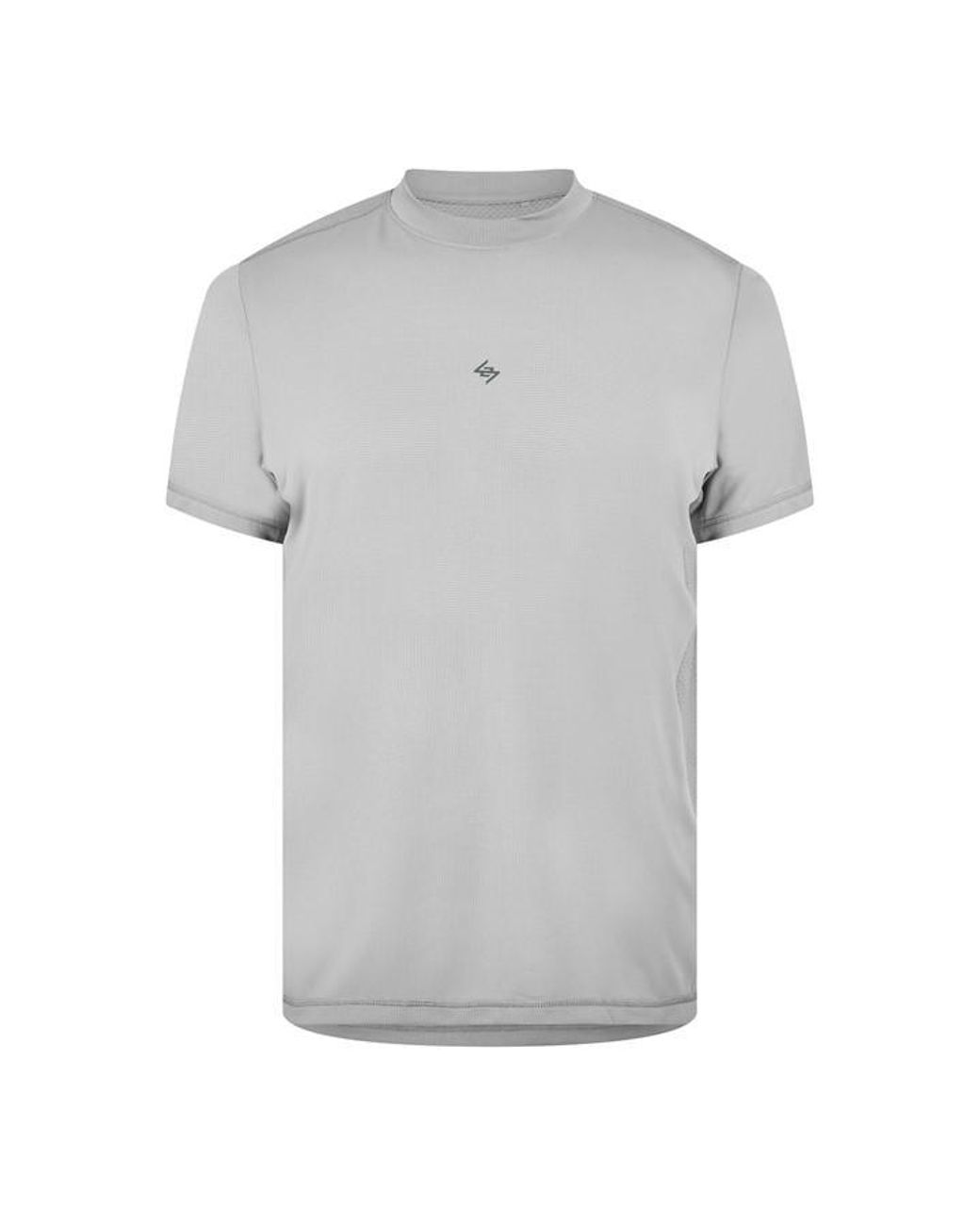 REPRESENT 247 Gray Short Sleeve Performance Gym Top for men
