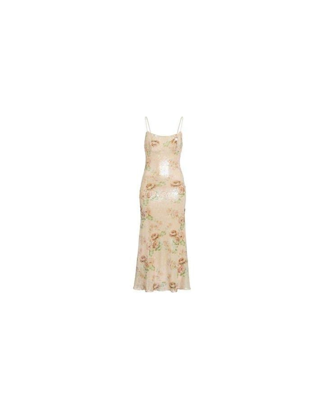 Bardot White Adoni Sequin Mesh Midi Dress