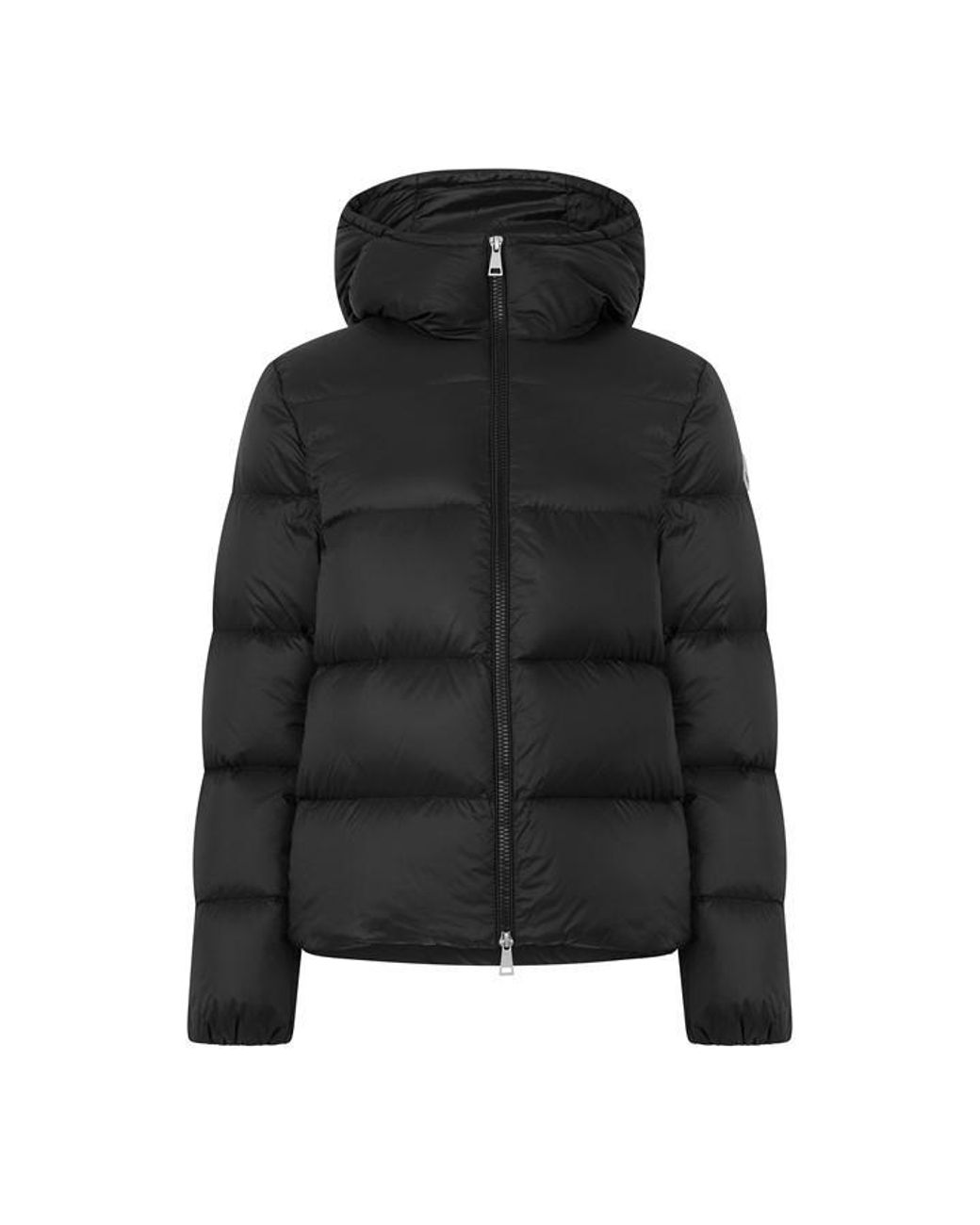 Moncler Black Hooded Down Jacket