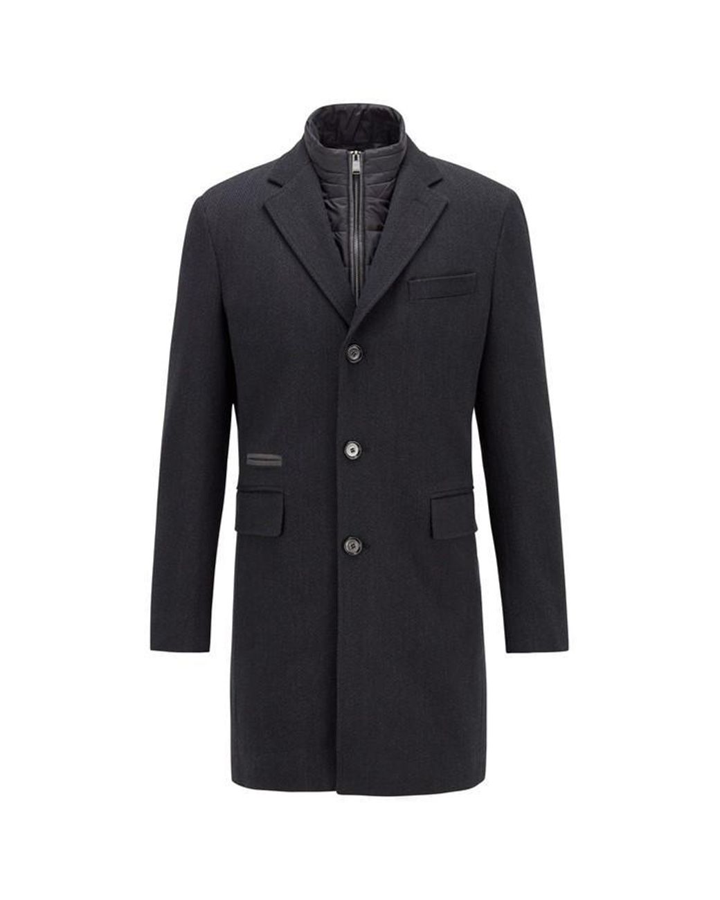 HOT Hugo Boss Coat Boss Nido2 BOSS Nido2 Coat In Blue For