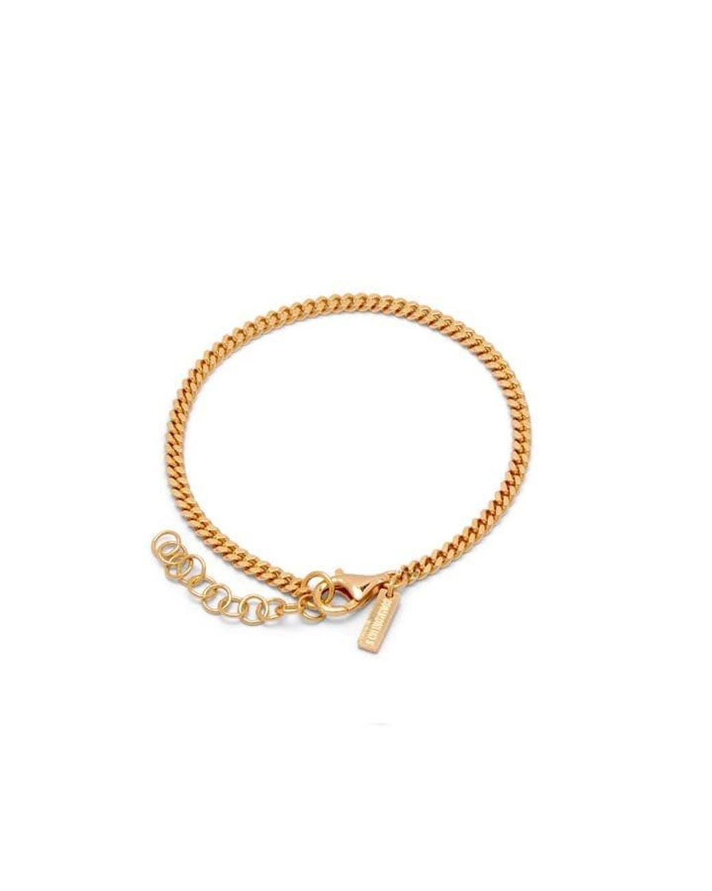 Common Lines Metallic Mini Cuban Link Bracelet for men