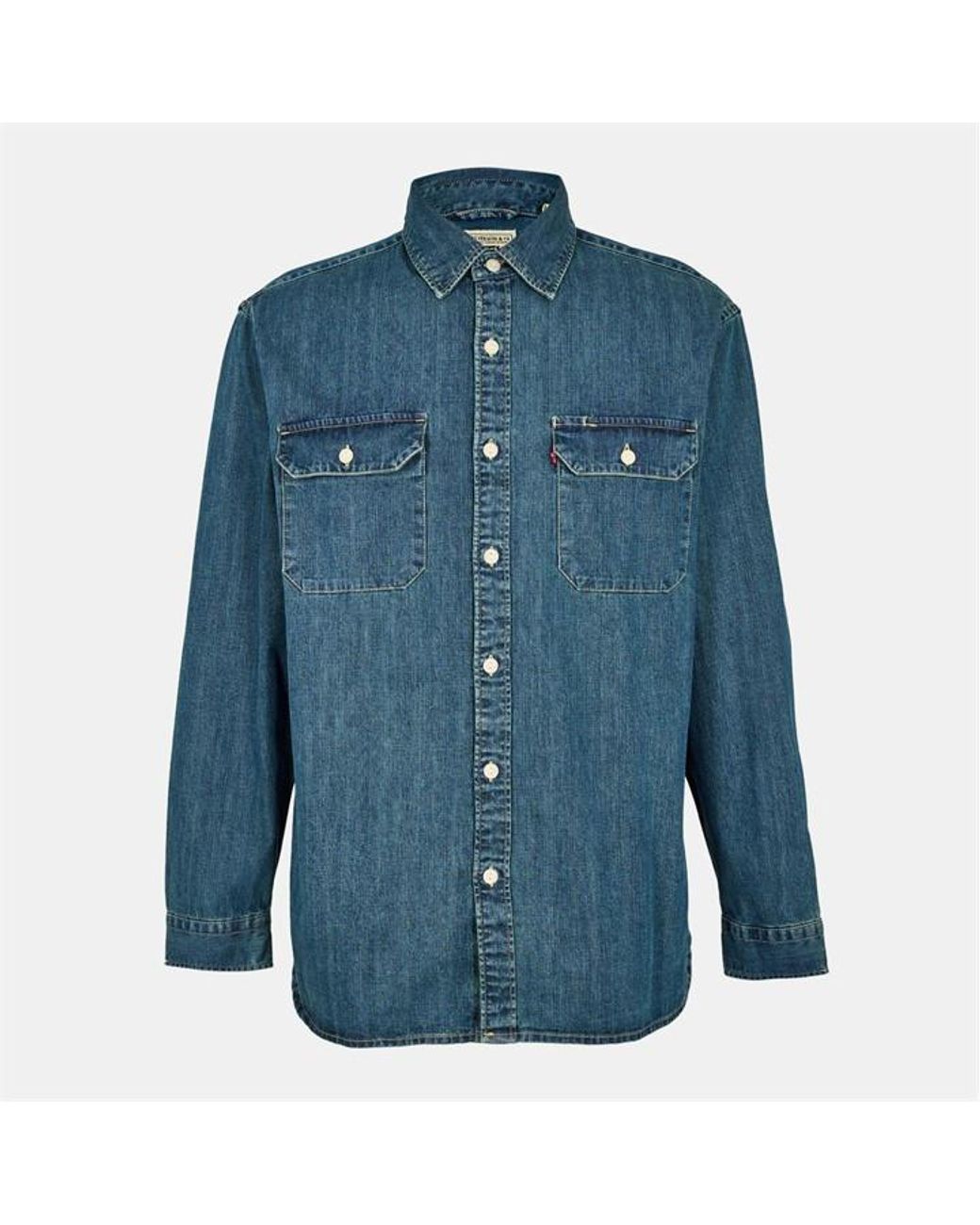 Levi's Blue Jackson Worker Long Sleeve Denim Shirt for men