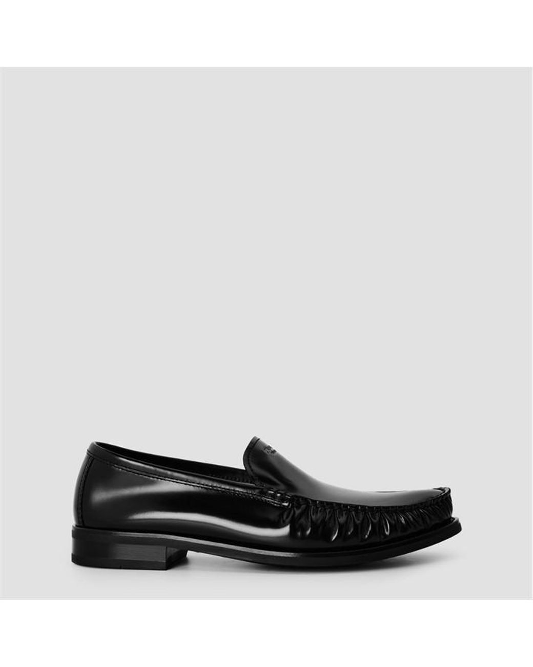 Prada Black Foil Loafers for men