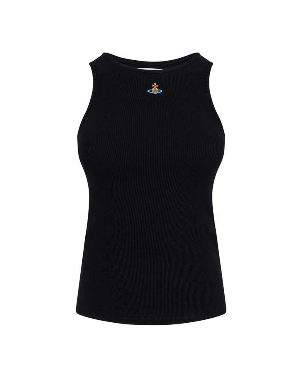 Vivienne Westwood Black Logo Cotton 90S Vest
