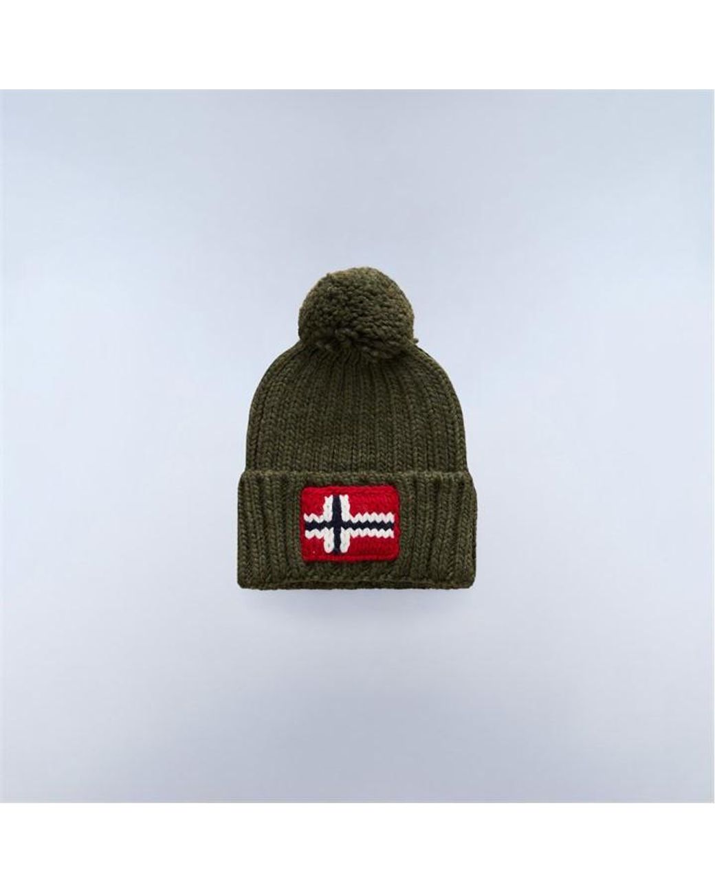 Napapijri Blue Napapijri Pom-Pom Beanie