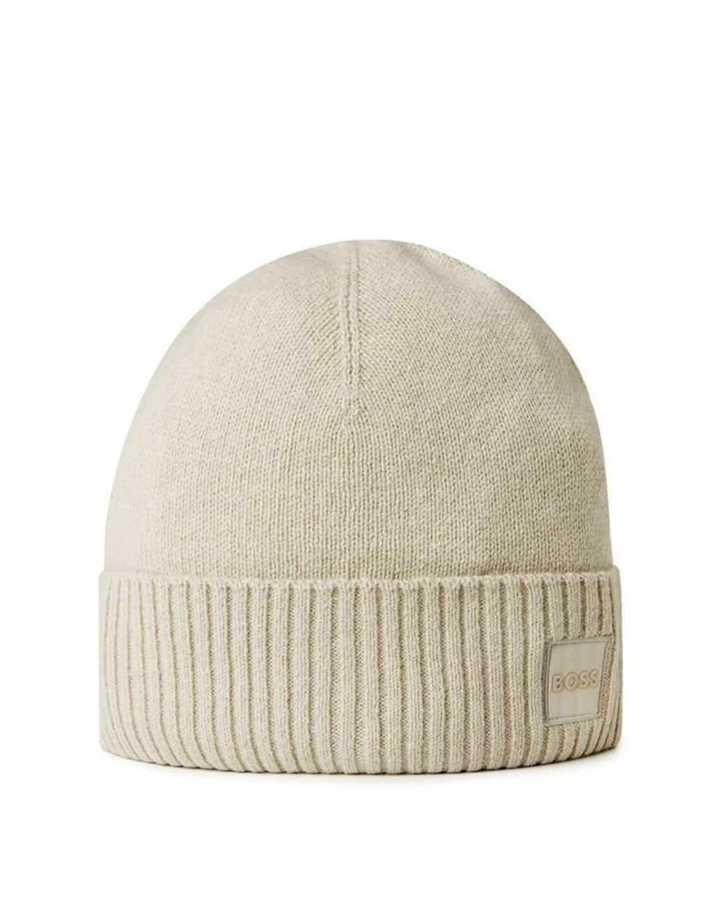 Boss Blue Akaio Ribbed Knit Beanie for men