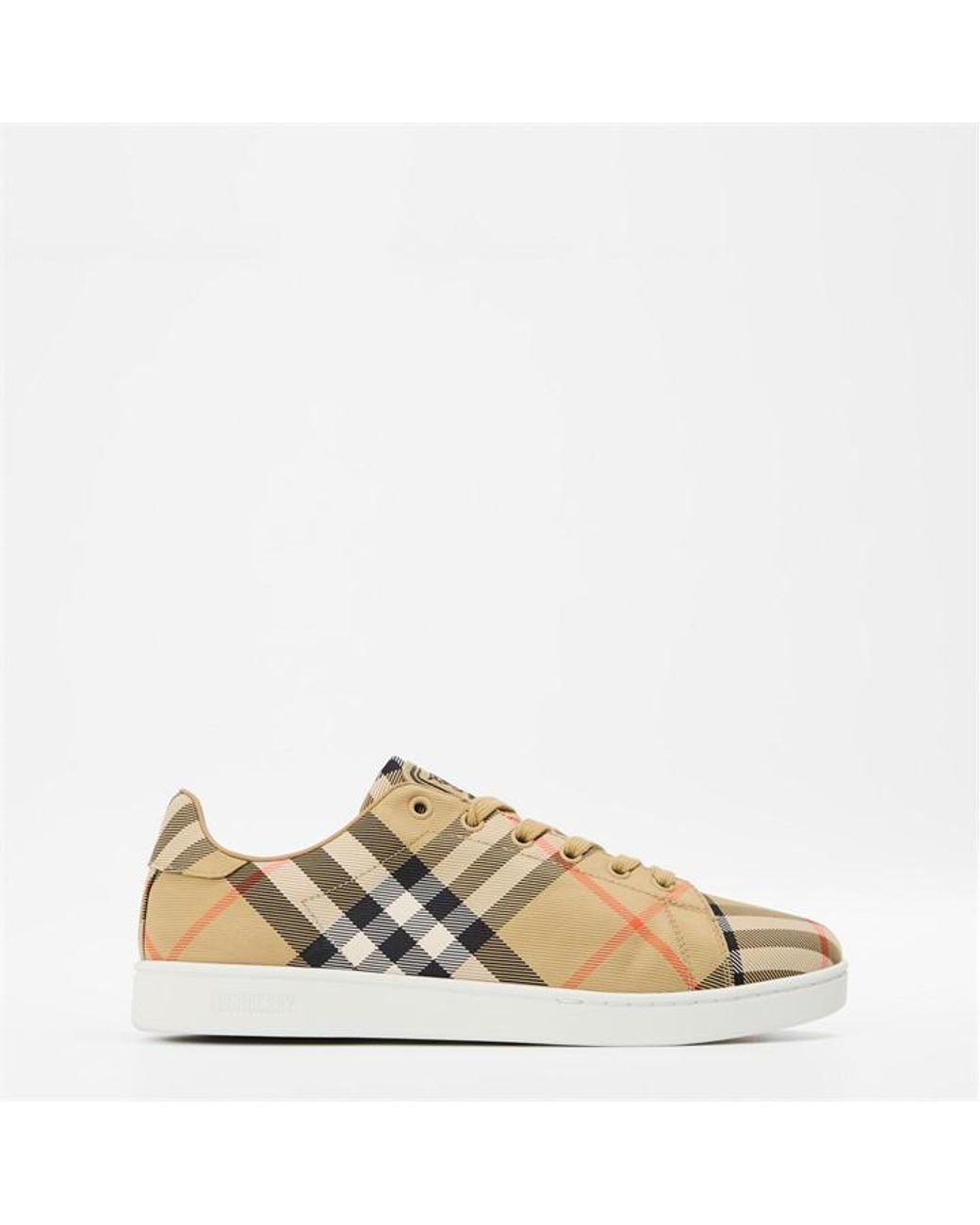 Burberry Natural Burb Lf Set Check Court Trainers