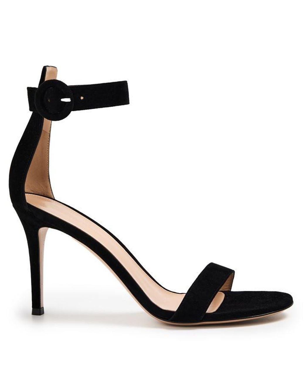 Gianvito Rossi Black Portofino 85H Heeled Sandals