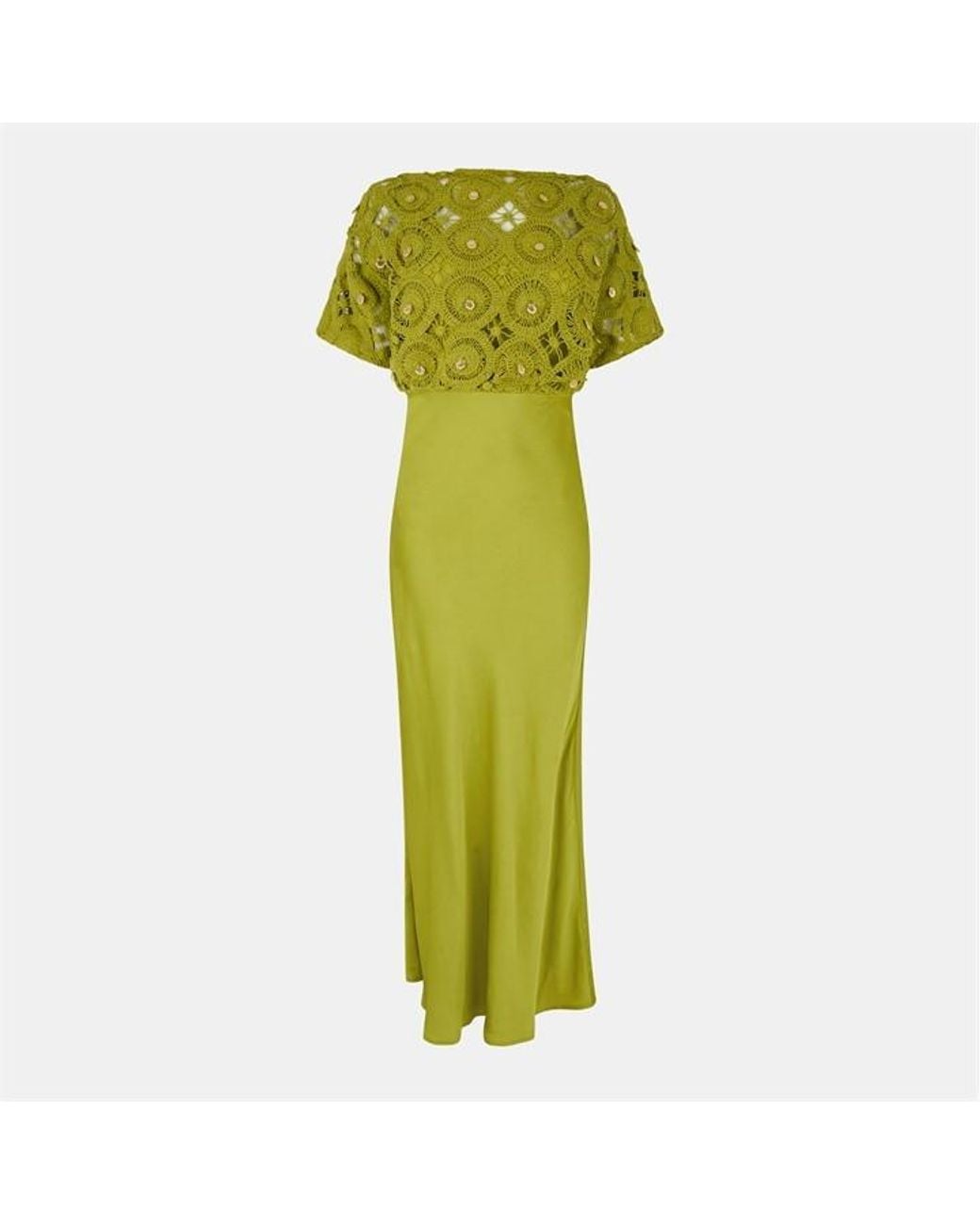 Never Fully Dressed Green Shell Tilly Maxi Dress