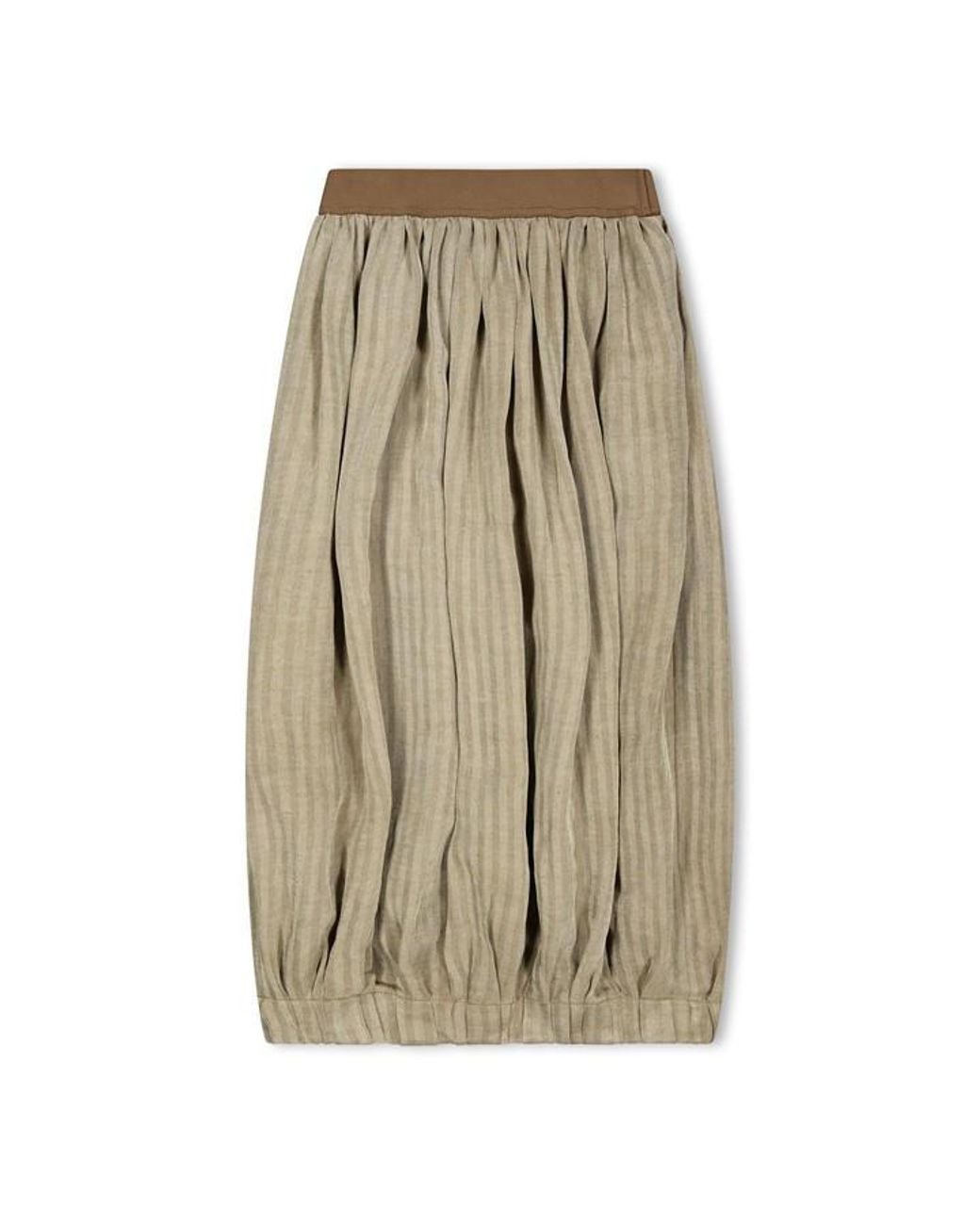 Uma Wang Brown Gwen Midi Skirt