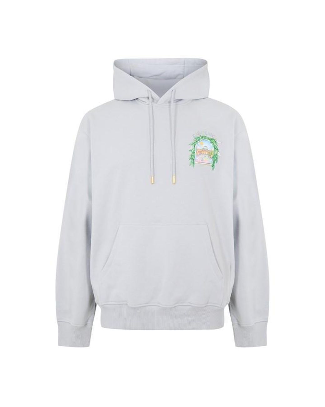 Casablanca Gray Larche Logo Over The Head Hoodie for men