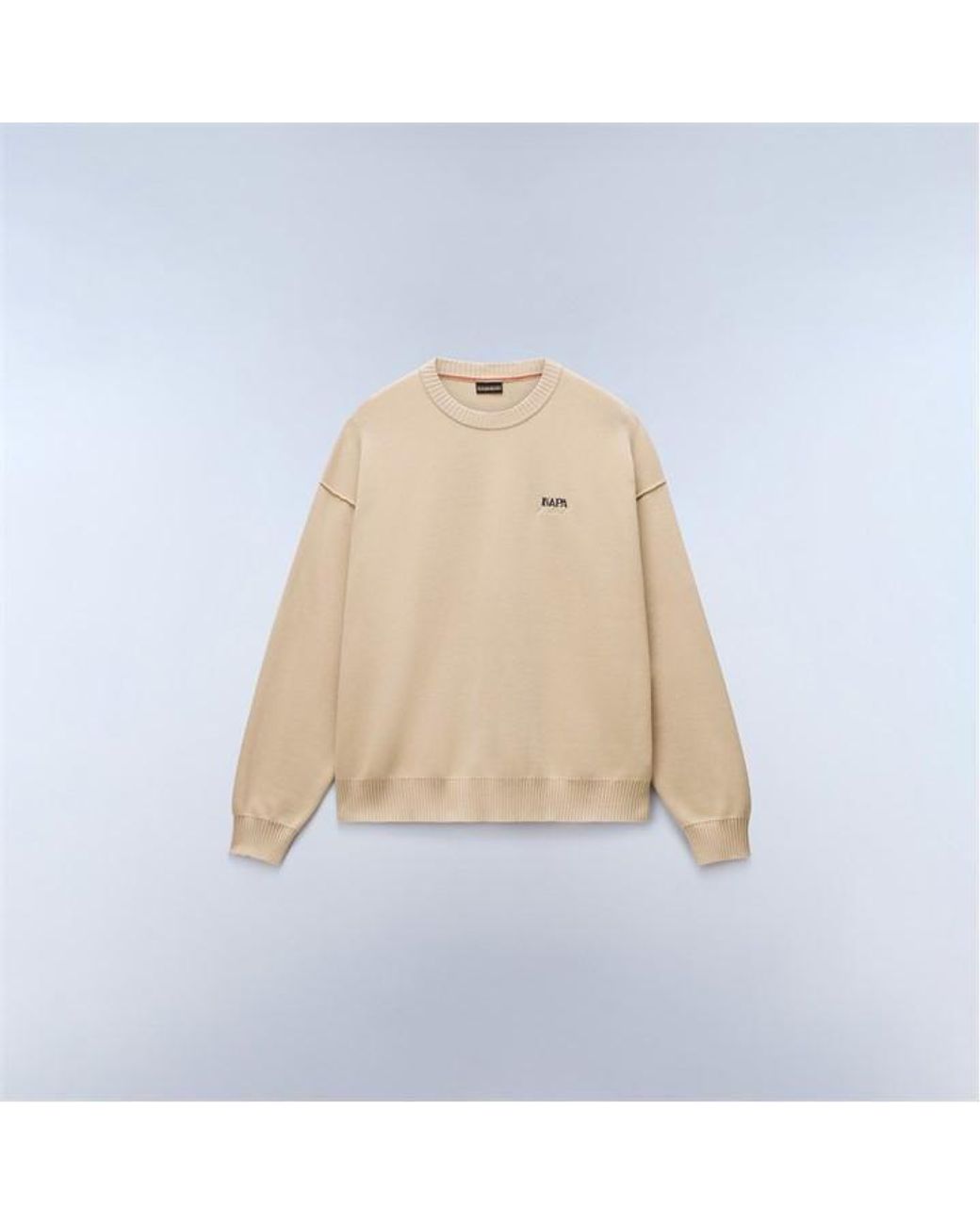 Napapijri Natural Optical Crew Neck Jumper for men