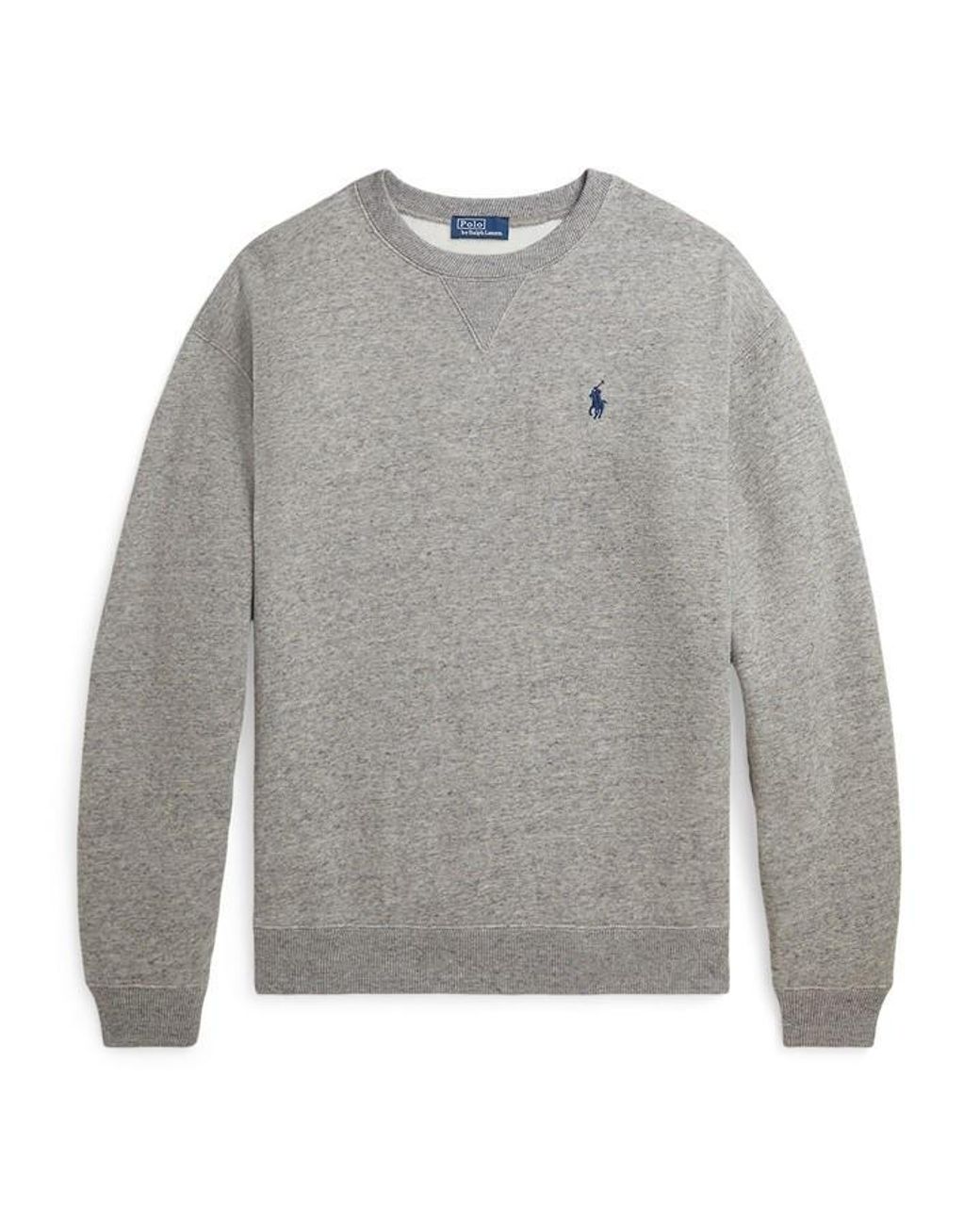 Polo Ralph Lauren Gray Fleece Crew Sweater
