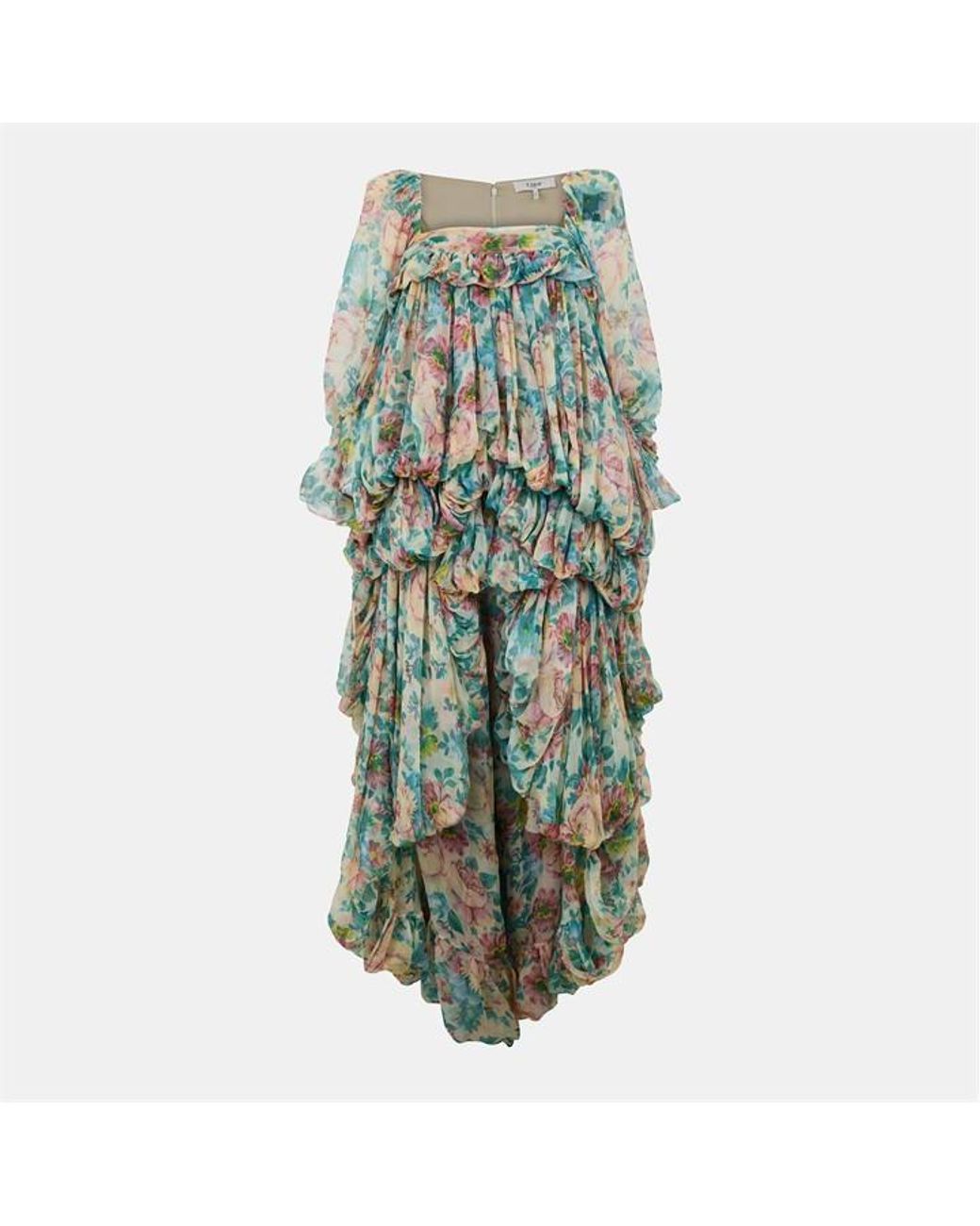 Chloé Green Chiffon Maxi Dress
