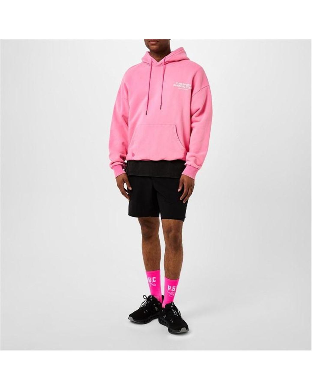 PURESPORT Running Club Hoodie in Pink for Men Lyst UK