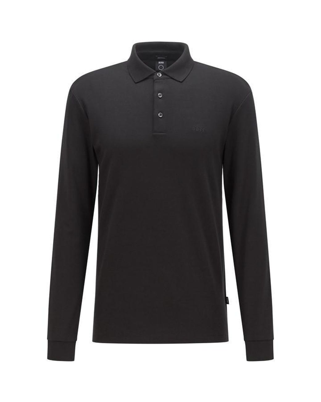 Boss Black Pado 30 Long Sleeve Polo Shirt for men