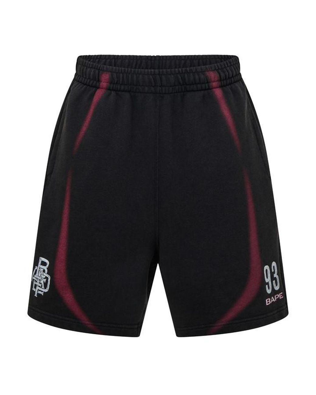 A Bathing Ape Black Bape Football Short Sn63 for men