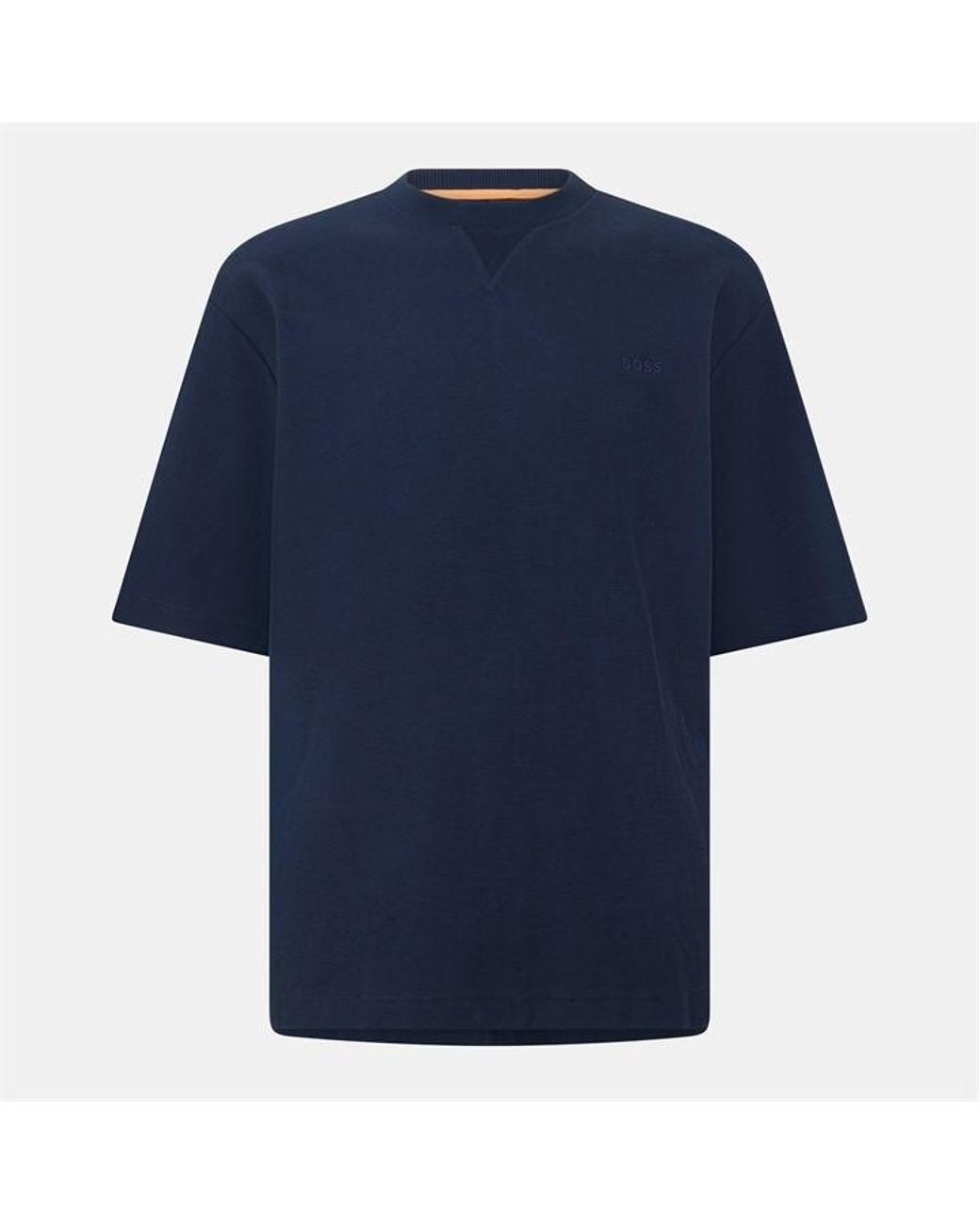 Boss Blue Te Waffle T-Shirt for men