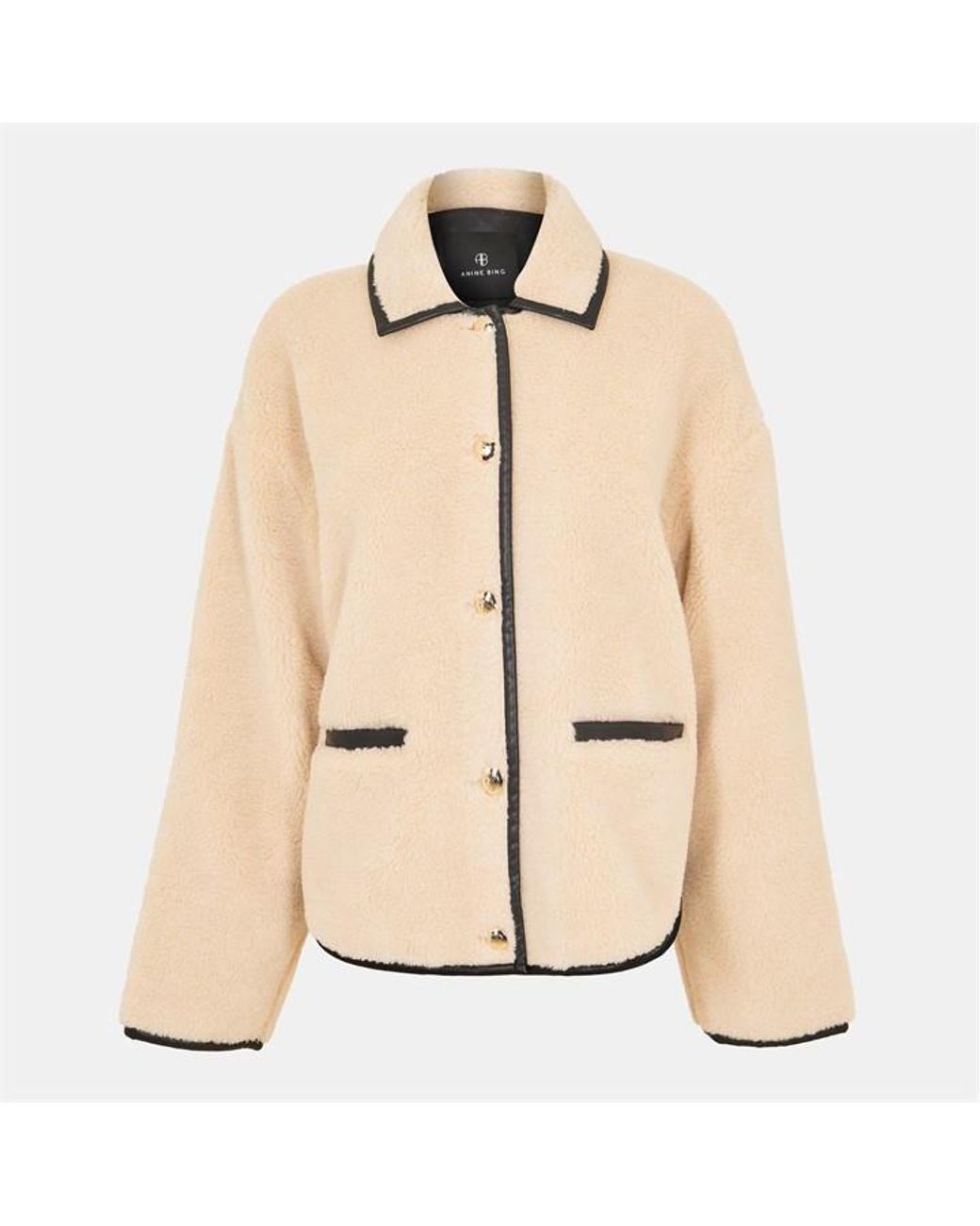 Anine Bing Natural Camden Shearling Jacket