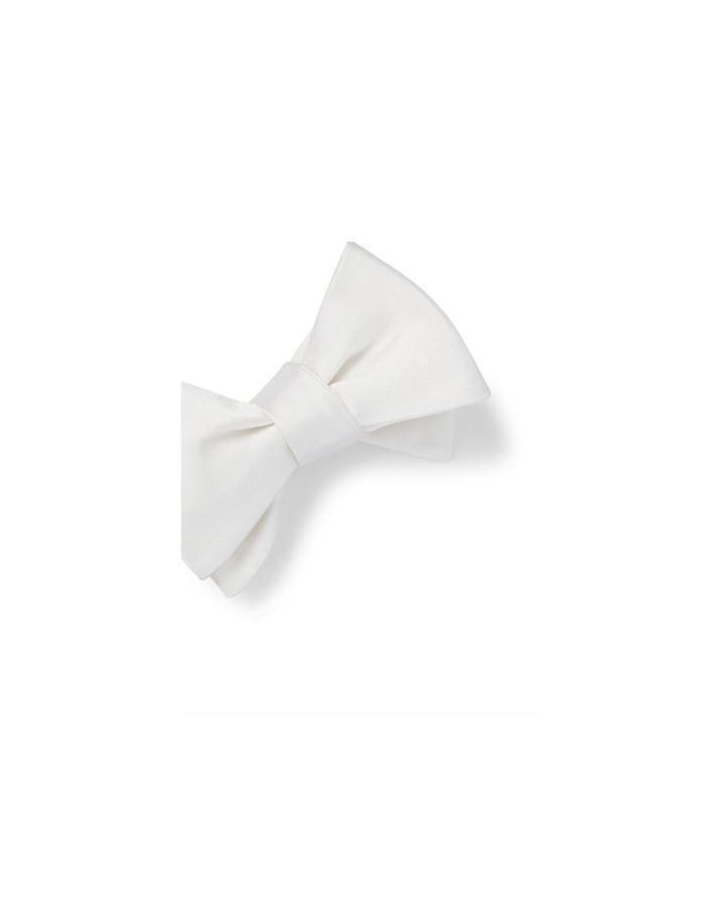 Boss White United Bow Tie for men