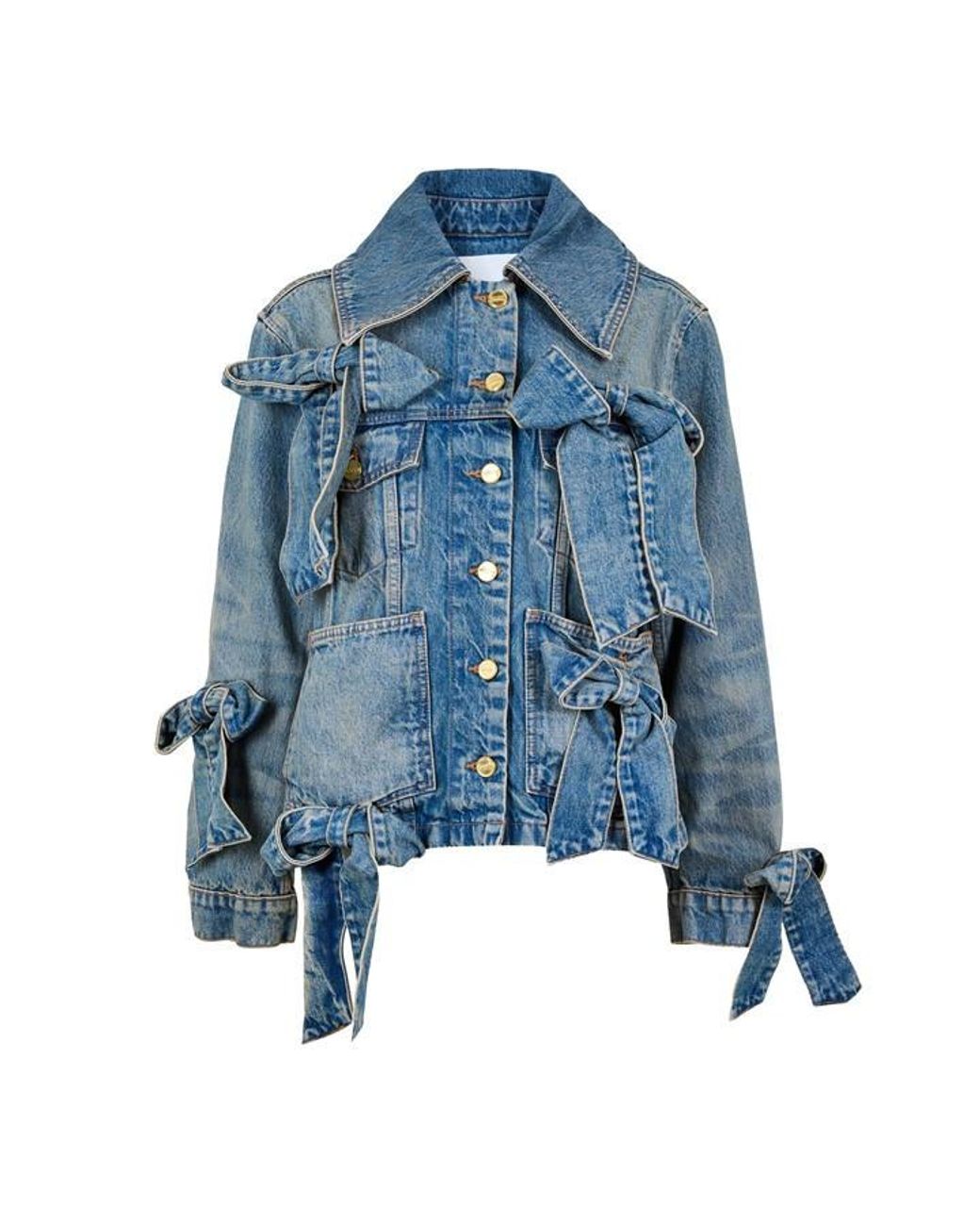 Ganni Blue Denim Jacket