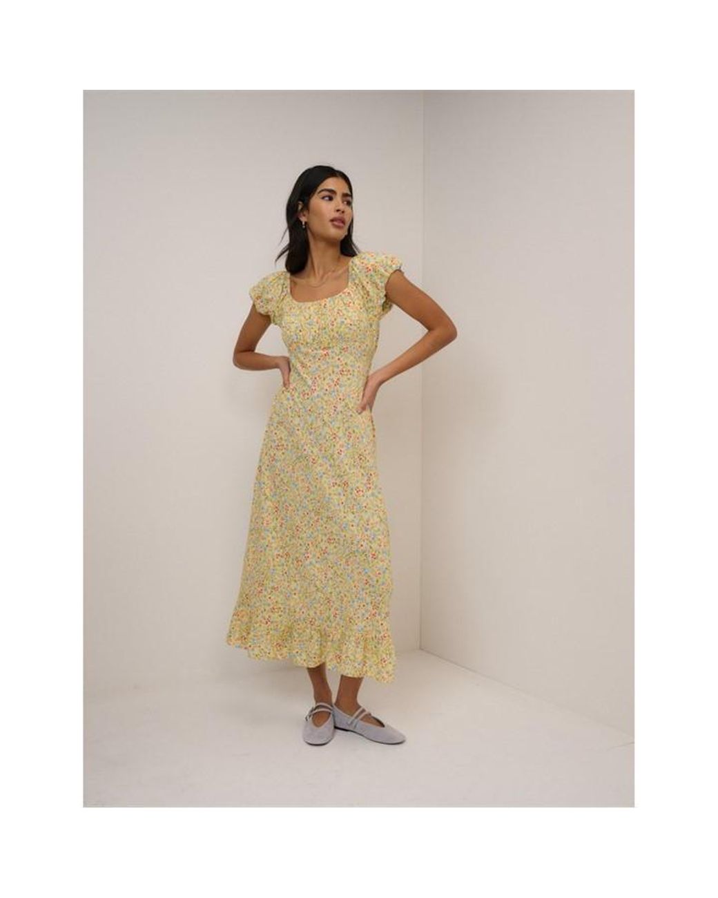 Nobody's Child Natural Nc Jemima Midi Dress