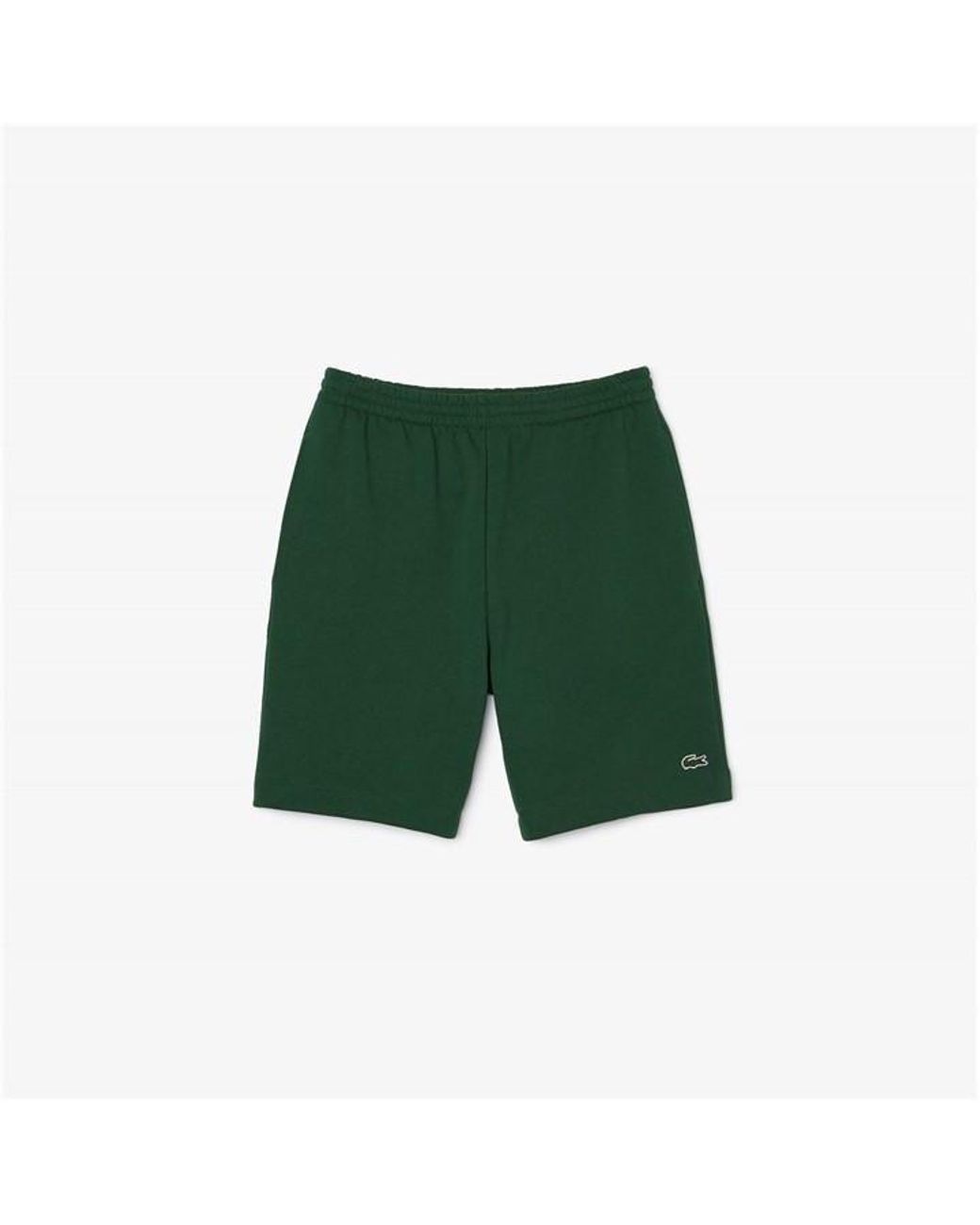 Lacoste Green Basic Fleece Shorts for men