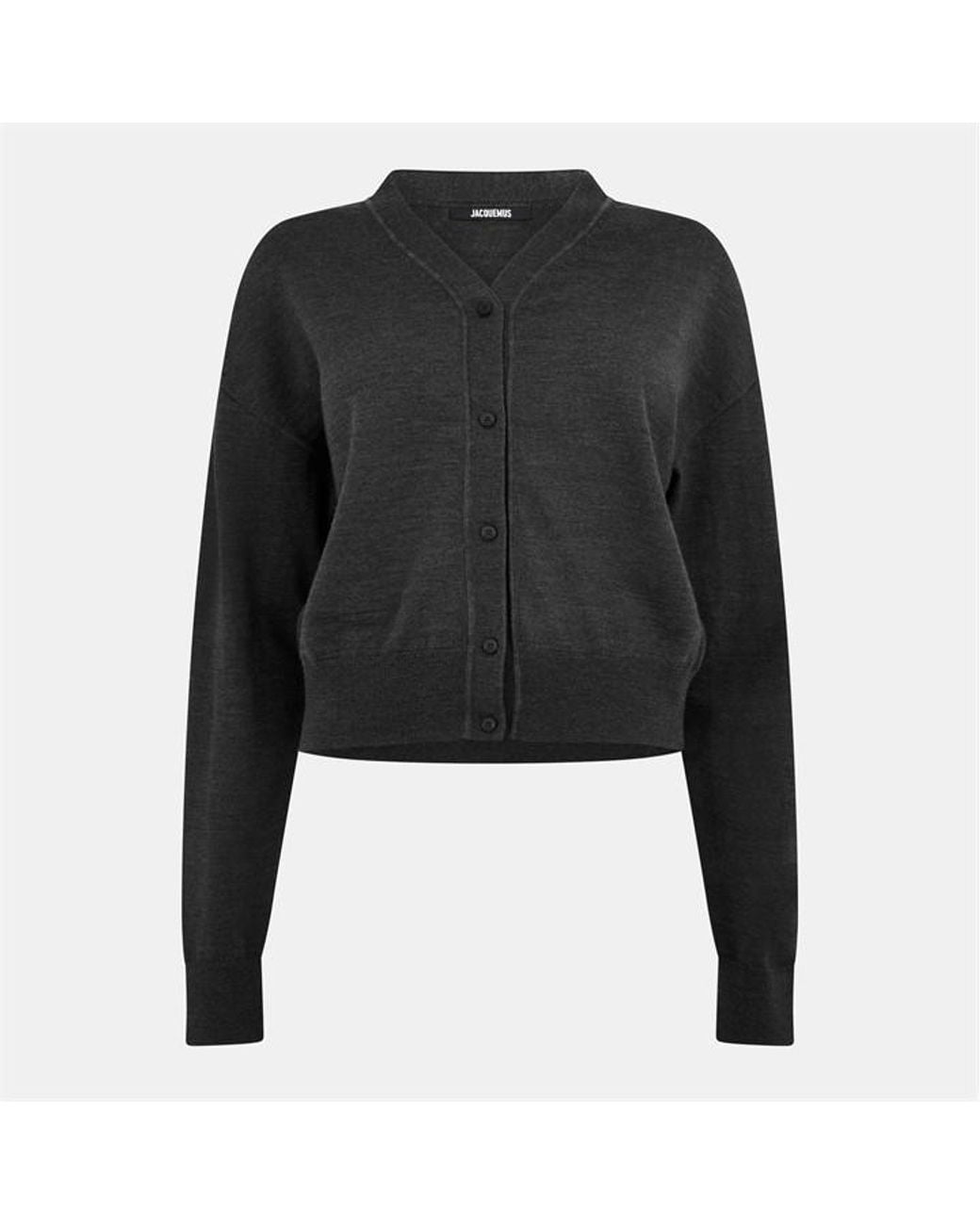 Jacquemus Black Fine Knit Cardigan