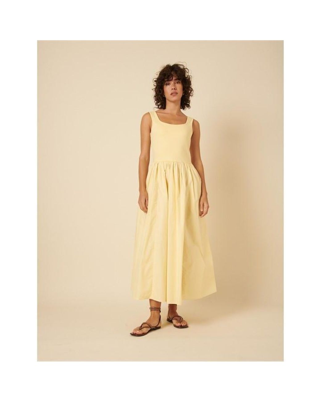 Nobody's Child Natural Colorado Midi Dress