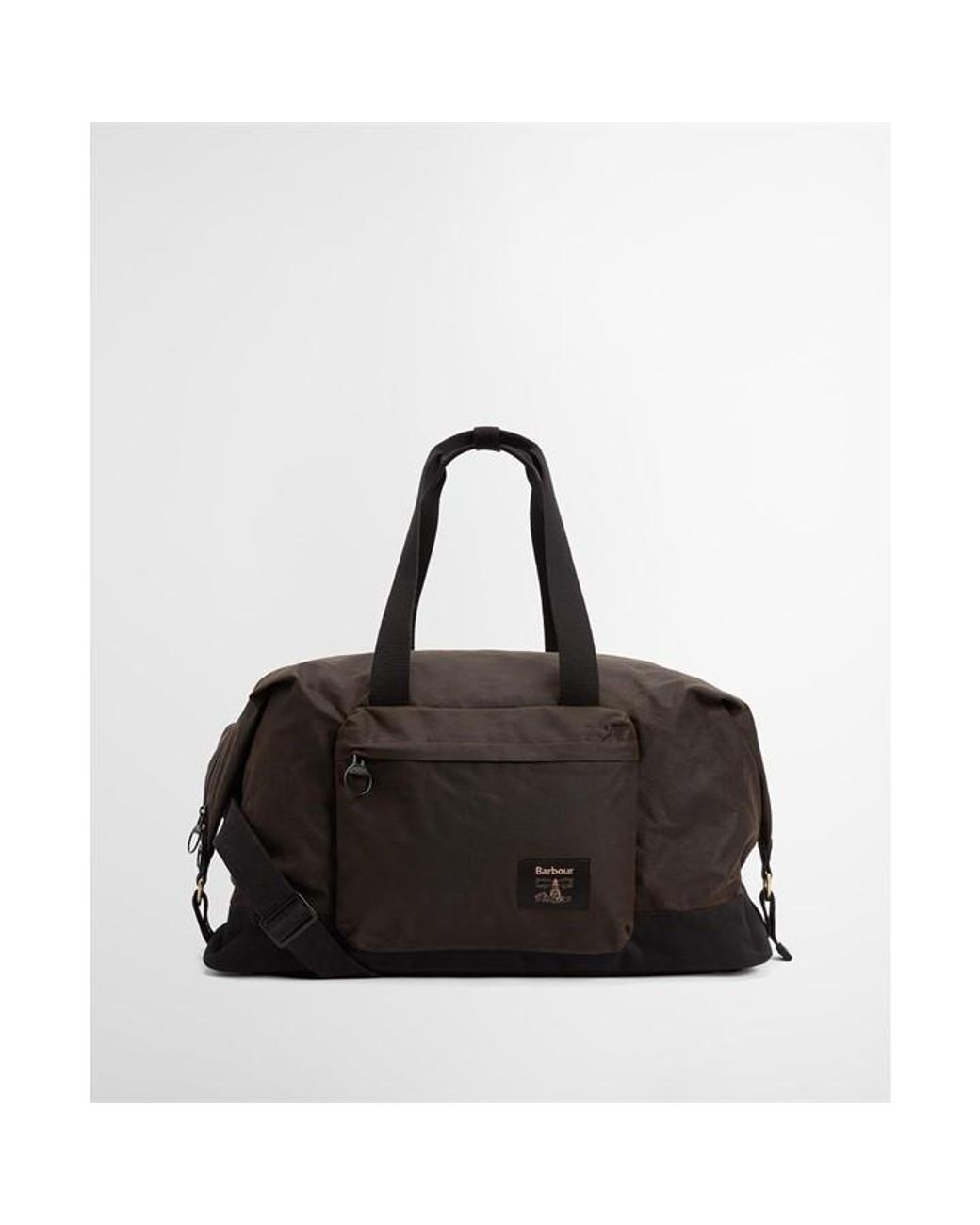 Barbour Black Field Waxed Holdall