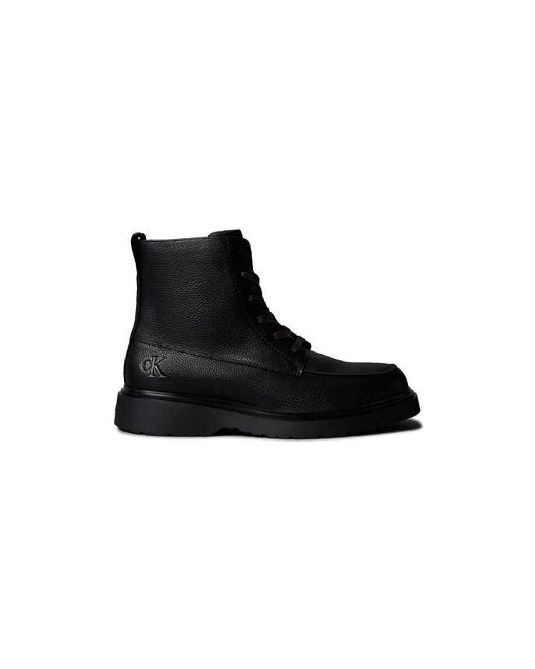 Calvin Klein Black Leather Chukka Boots for men