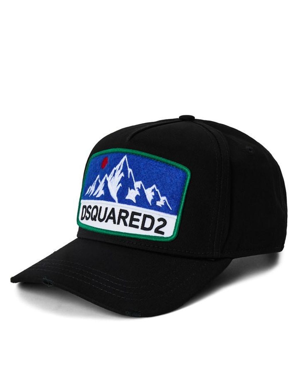 DSquared² Black Dsq D2 Patch Cap Sn64 for men