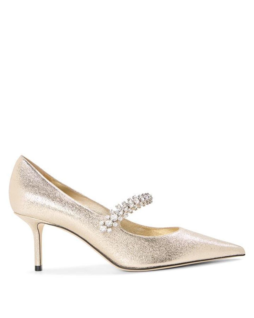 Jimmy Choo Natural Bing 65 Leather Mules