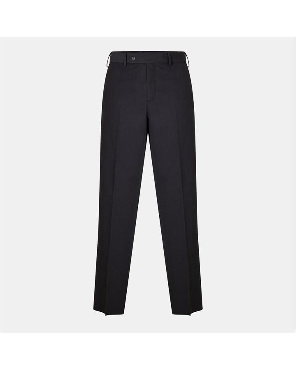 Fendi Blue Straight Leg Trousers for men