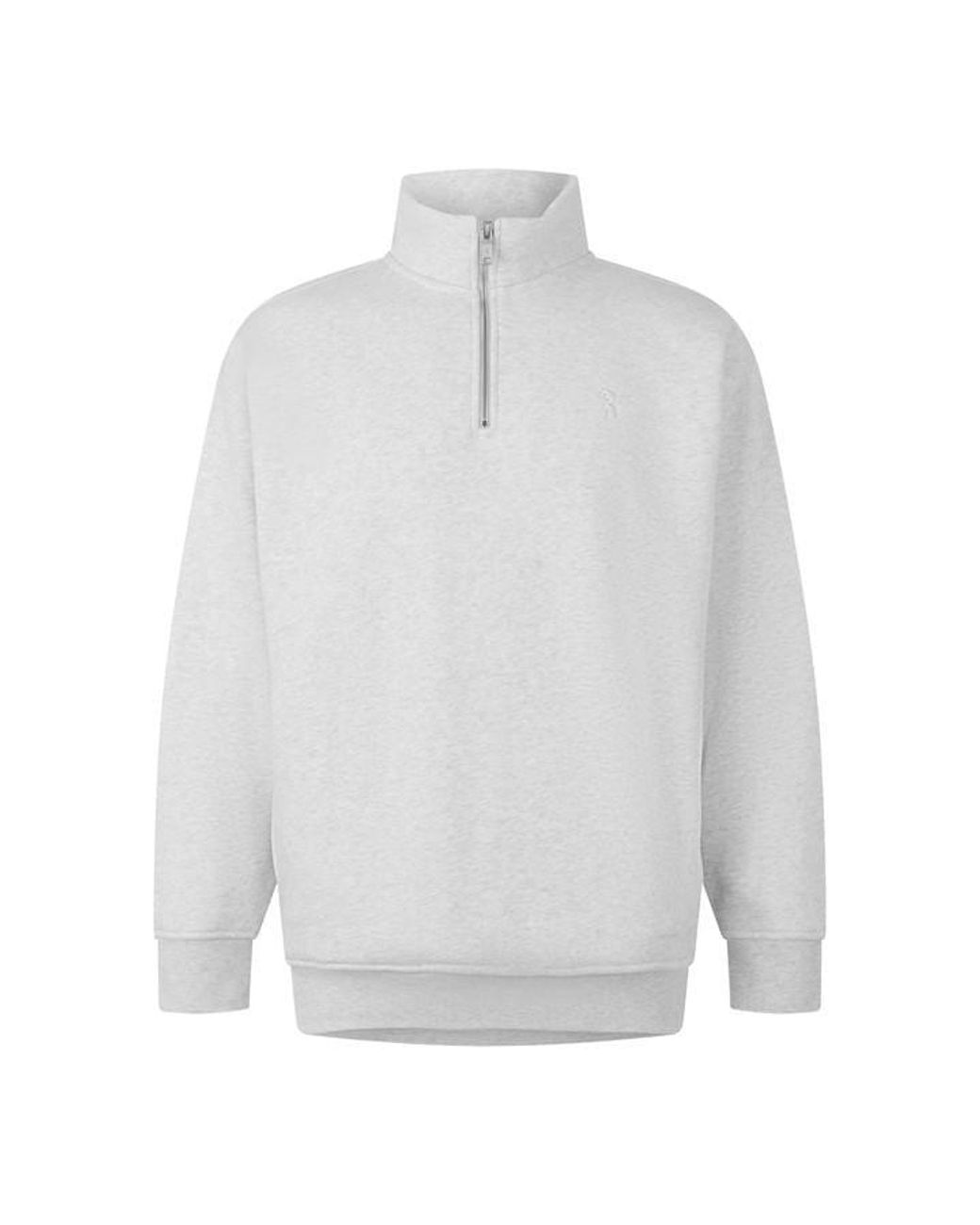 On Shoes White 1/4 Zip Fleece for men