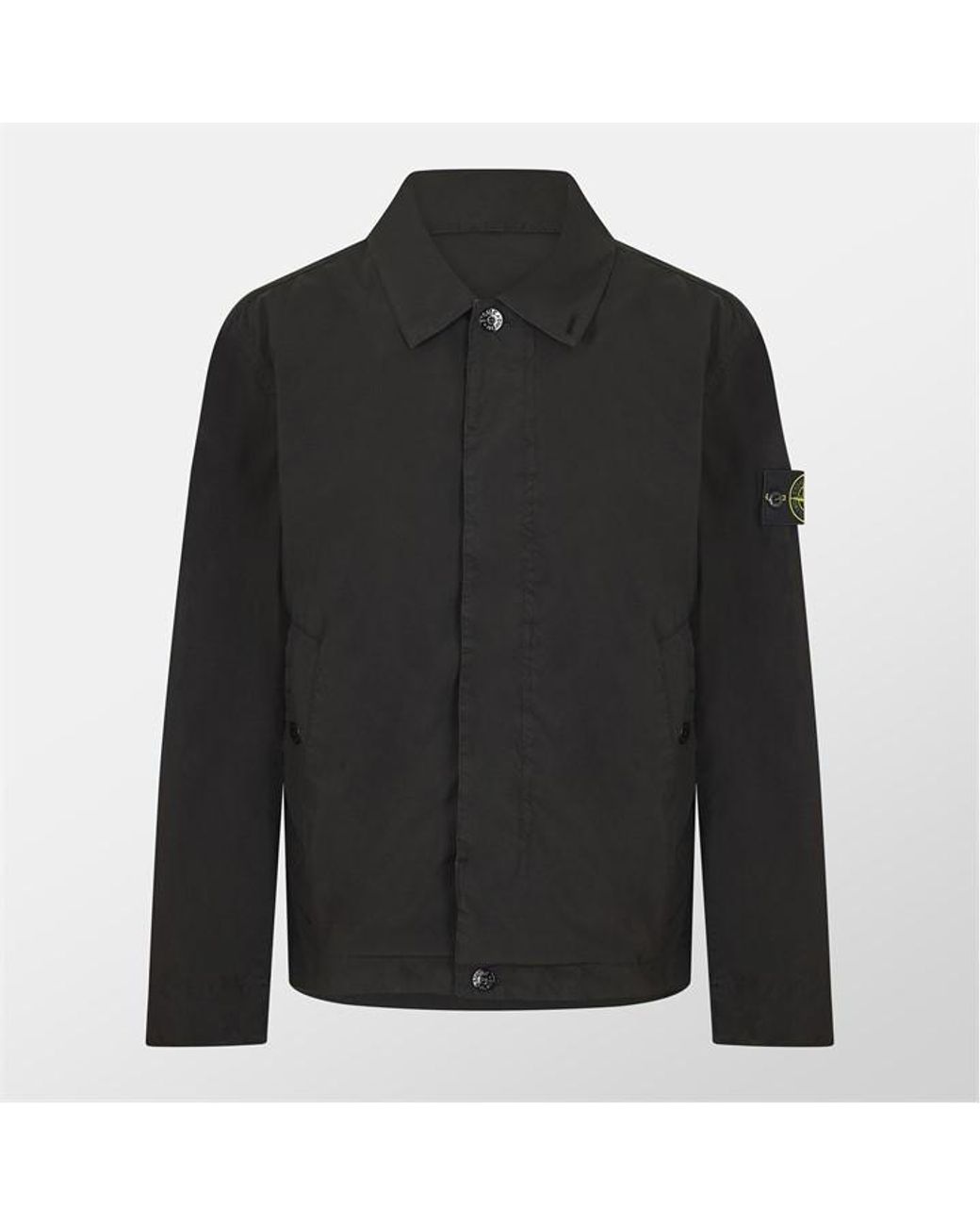 Stone Island Black Light Compact Long Sleeve Field Jacket for men