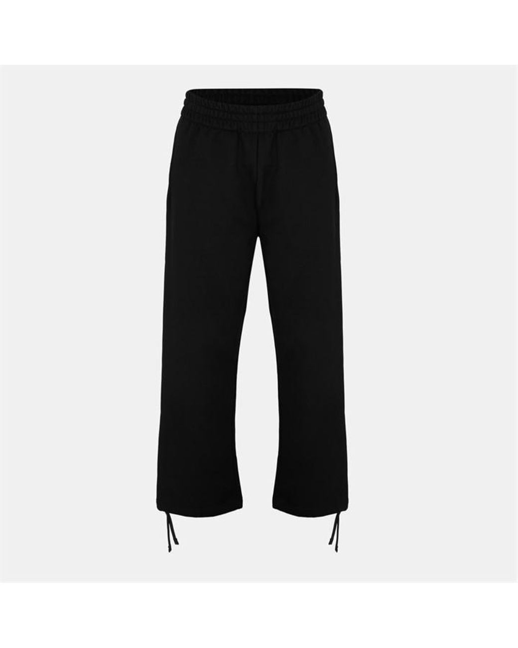Gucci Black Cotton Straight Leg Trousers for men