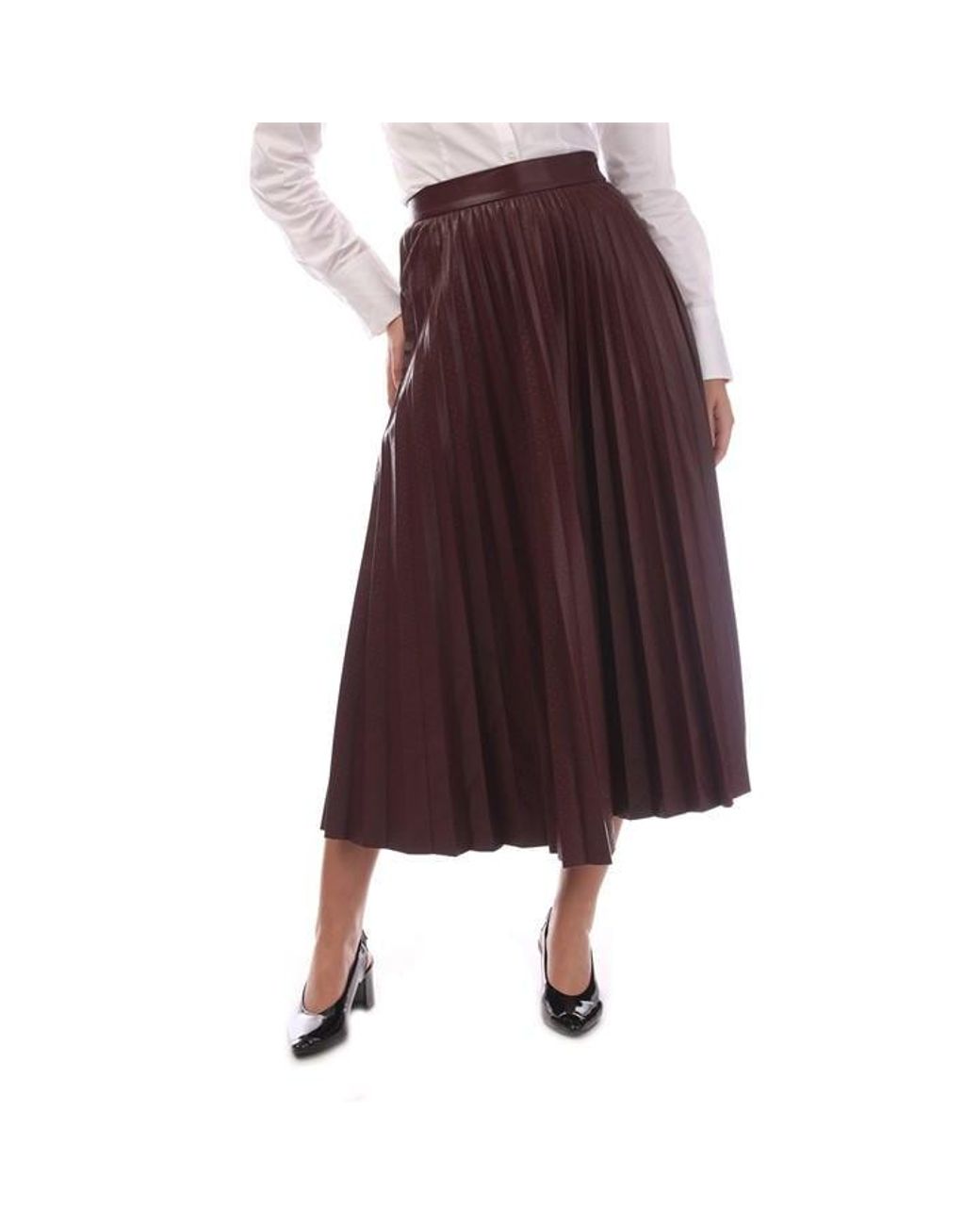 Boss Purple Veplika Jersey Skirt