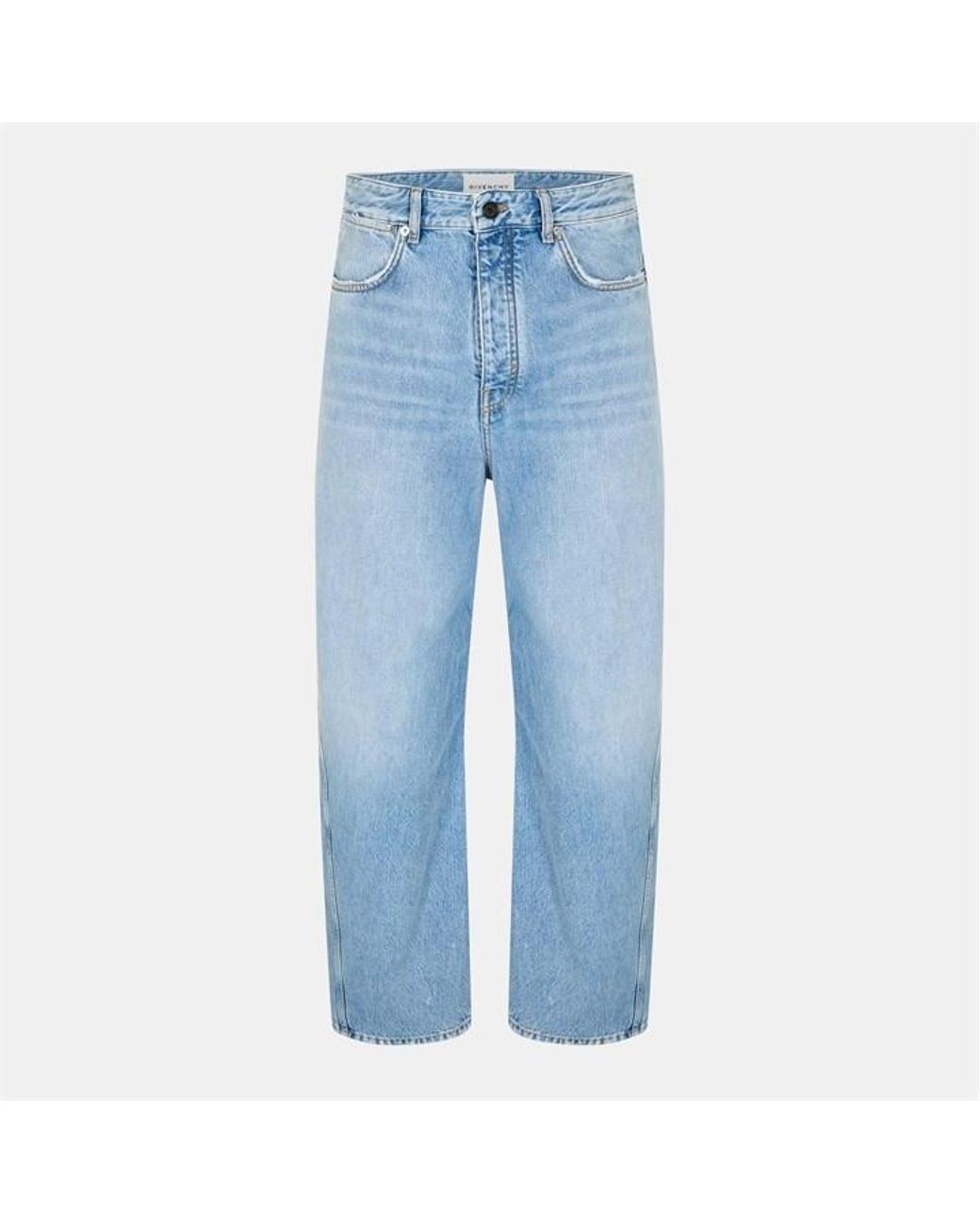 Givenchy Blue Giv Seam Straight Leg Jeans for men