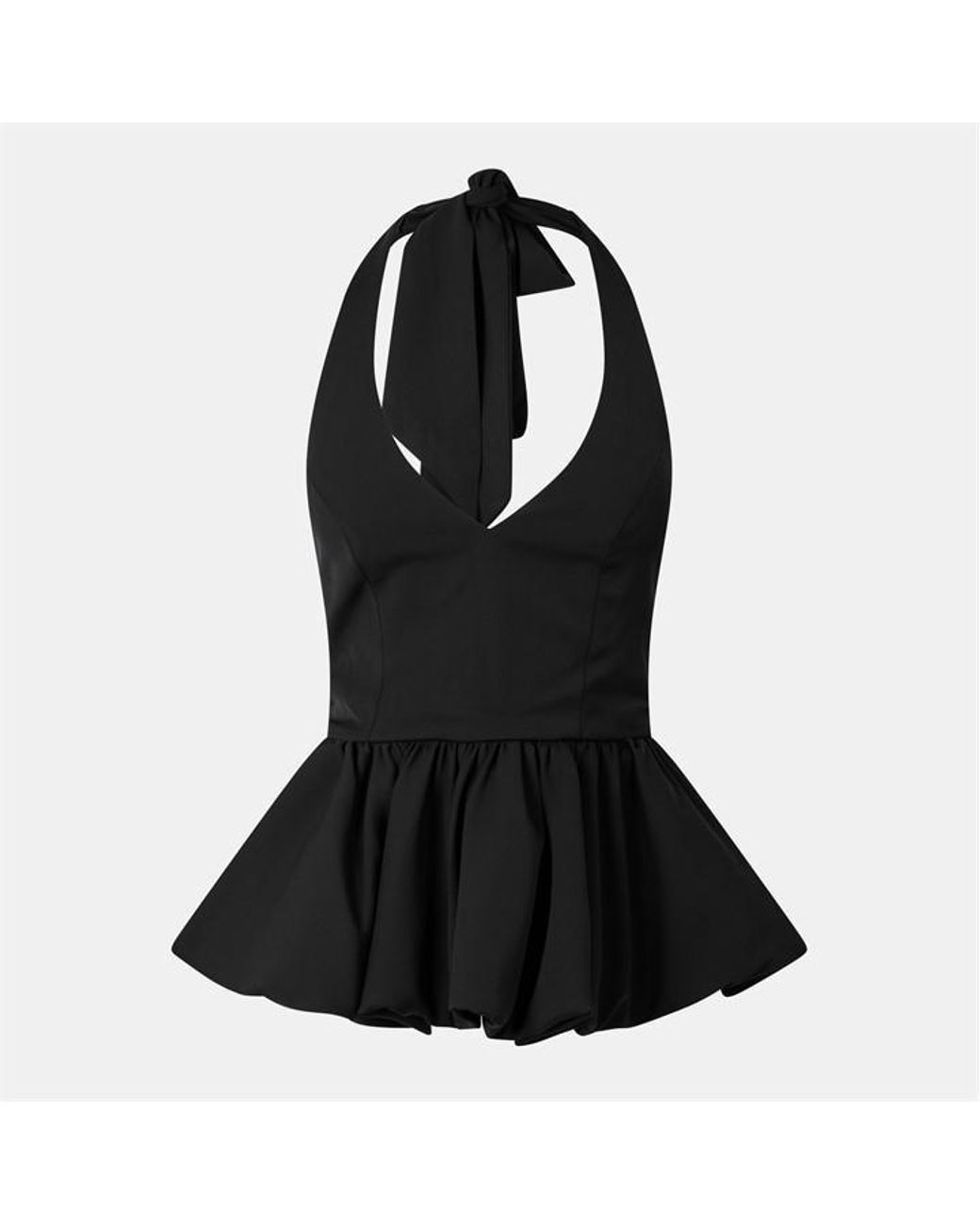 Odd Muse Blue The Ultimate Muse Polka Dot Peplum Top
