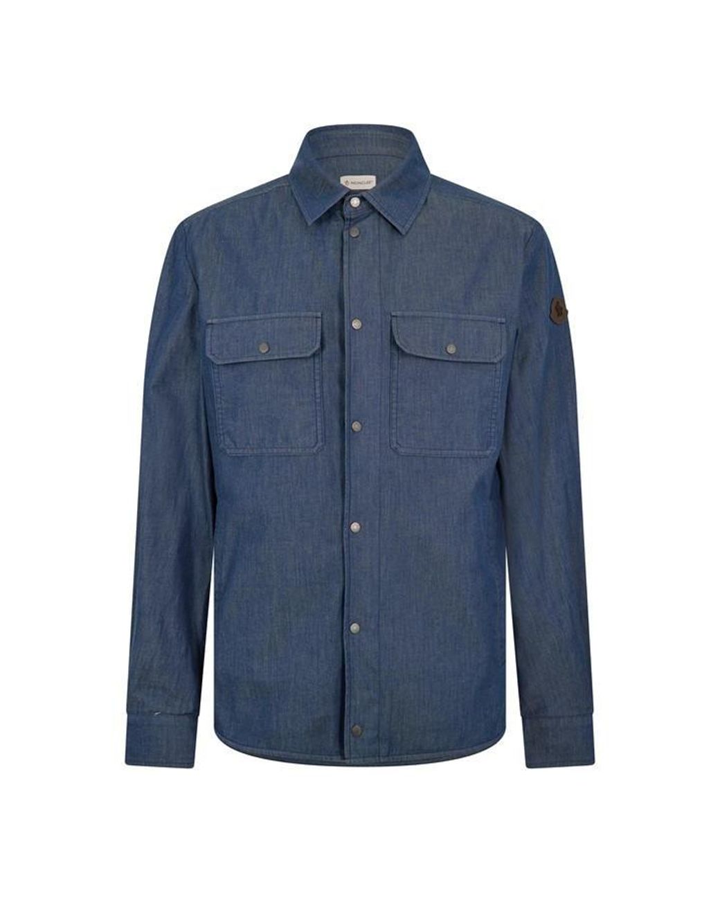 Moncler Blue Overshirt for men